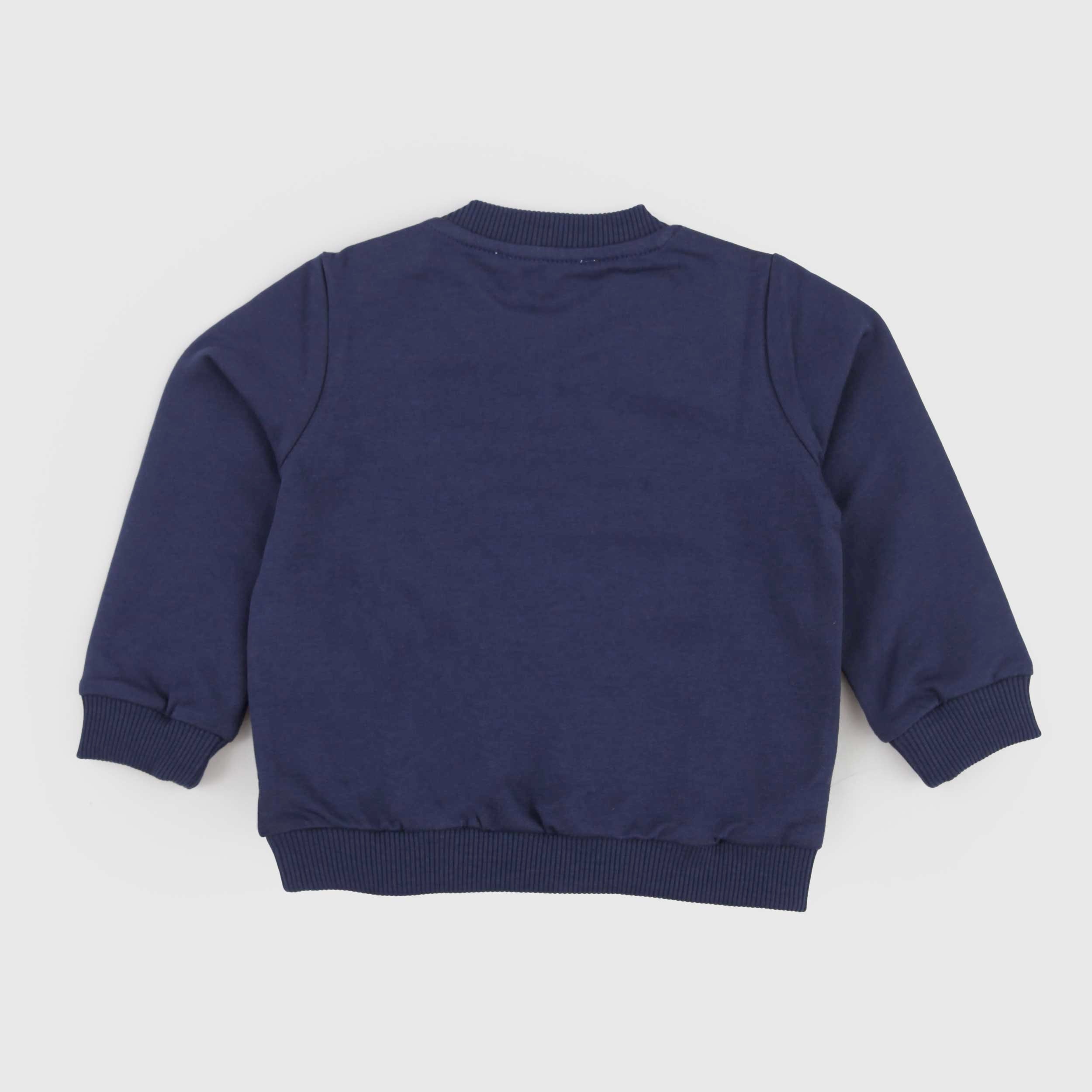 Felpa Blu con Orsetto Iconico Firmata MOSCHINO