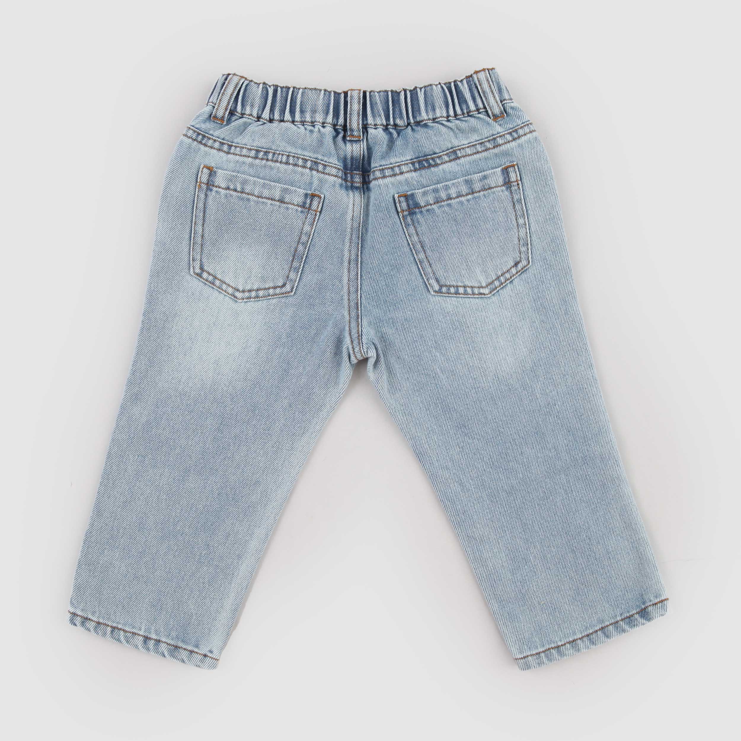 Jeans in Denim Blu Chiaro Firmato MOSCHINO