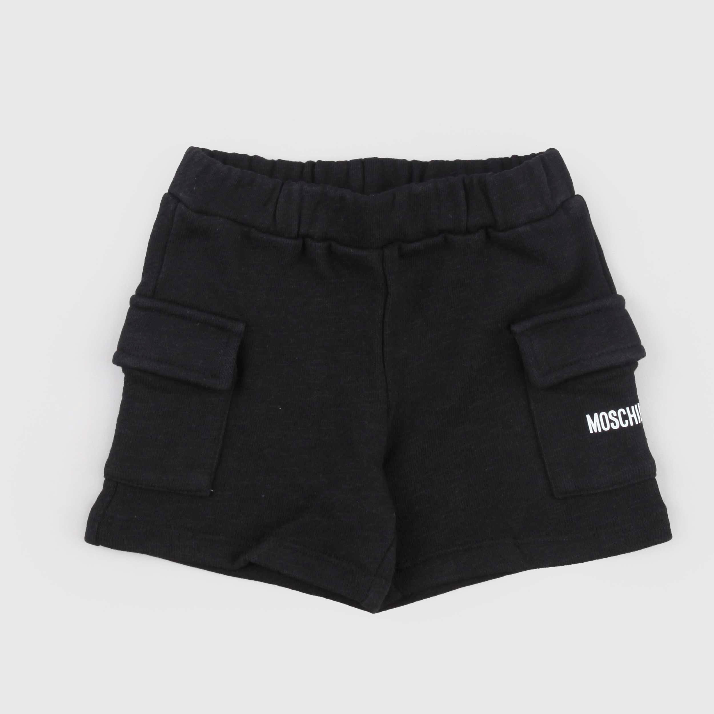 Pantaloncini Neri con Piccola Scritta Firmati MOSCHINO