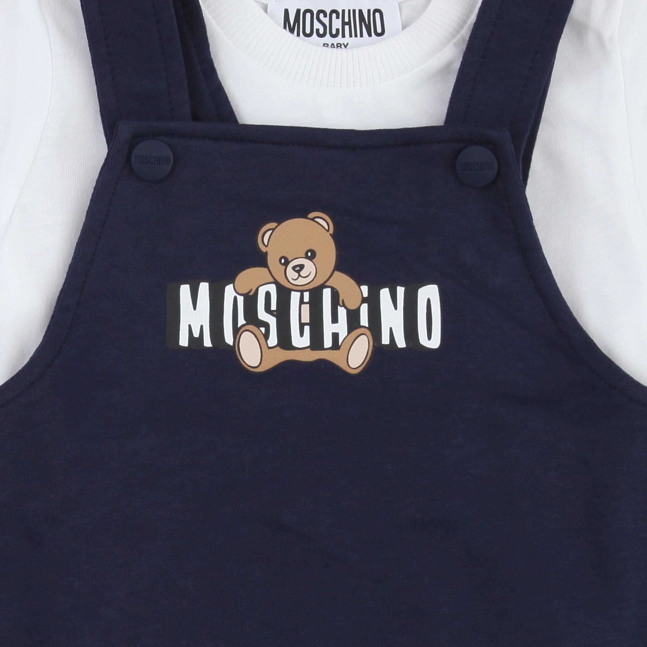 Completino T-shirt e Salopette Firmato MOSCHINO