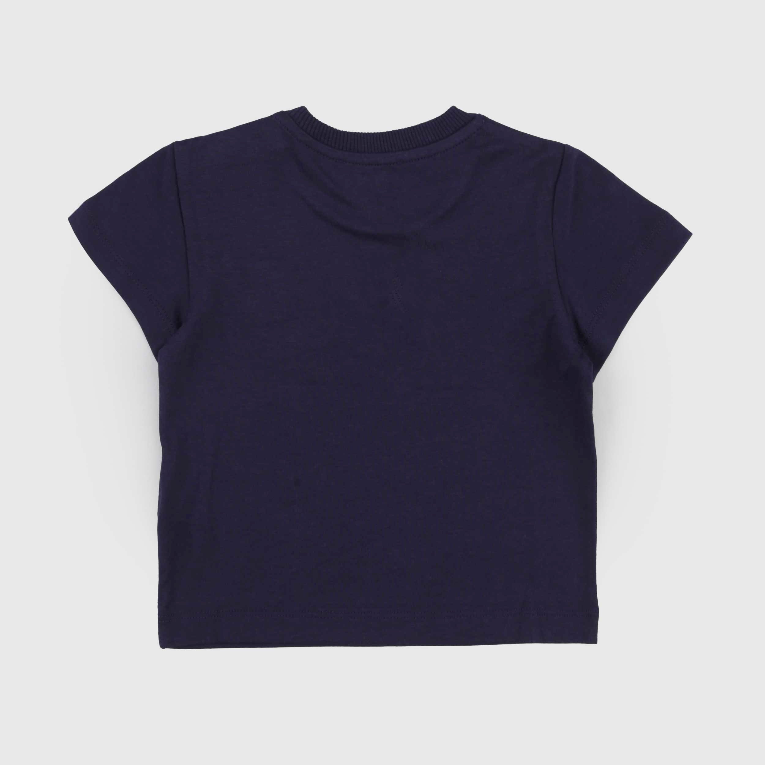 MOSCHINO Blue Crewneck Teddy Bear T-Shirt