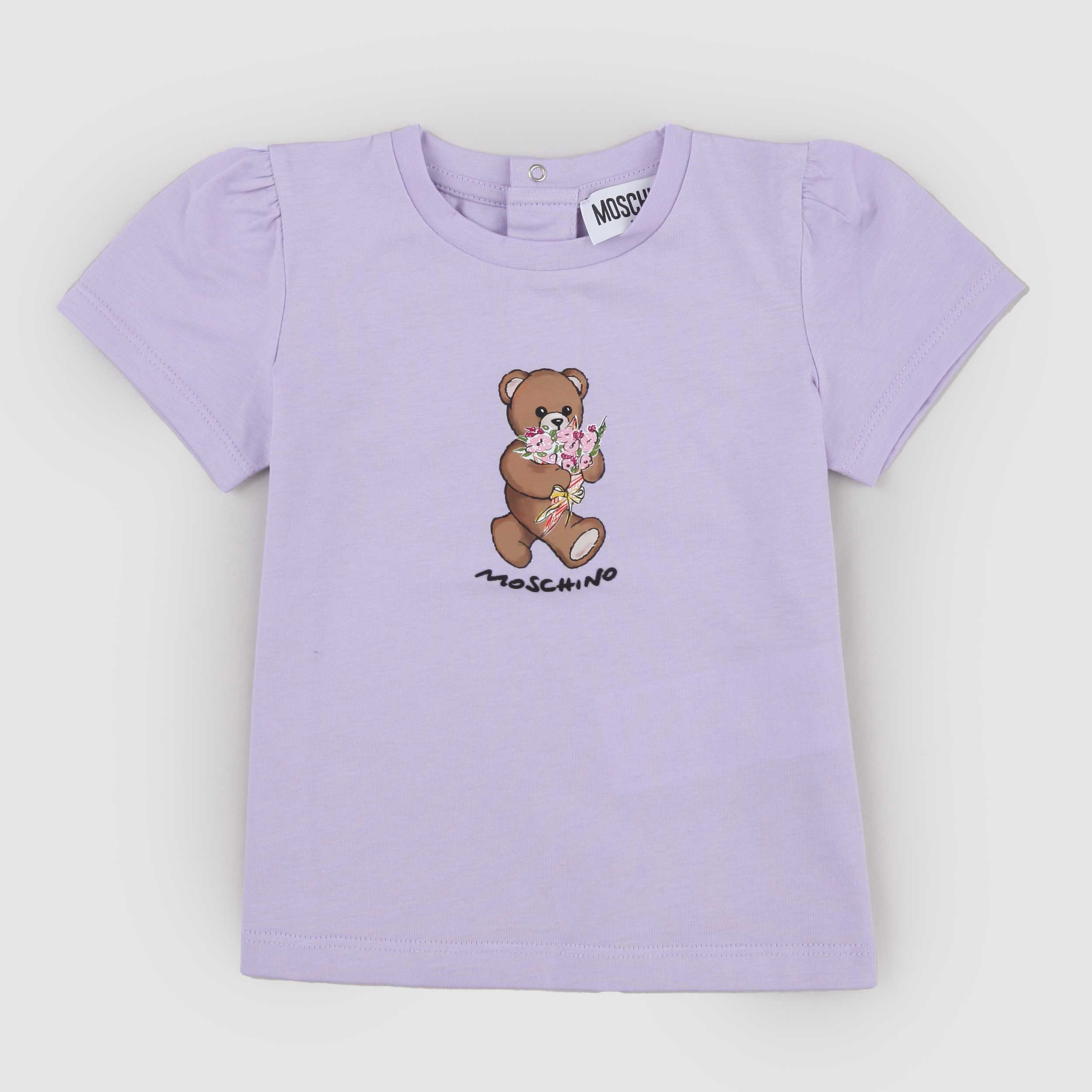 T-shirt Glicine con Stampa Iconica Firmata MOSCHINO