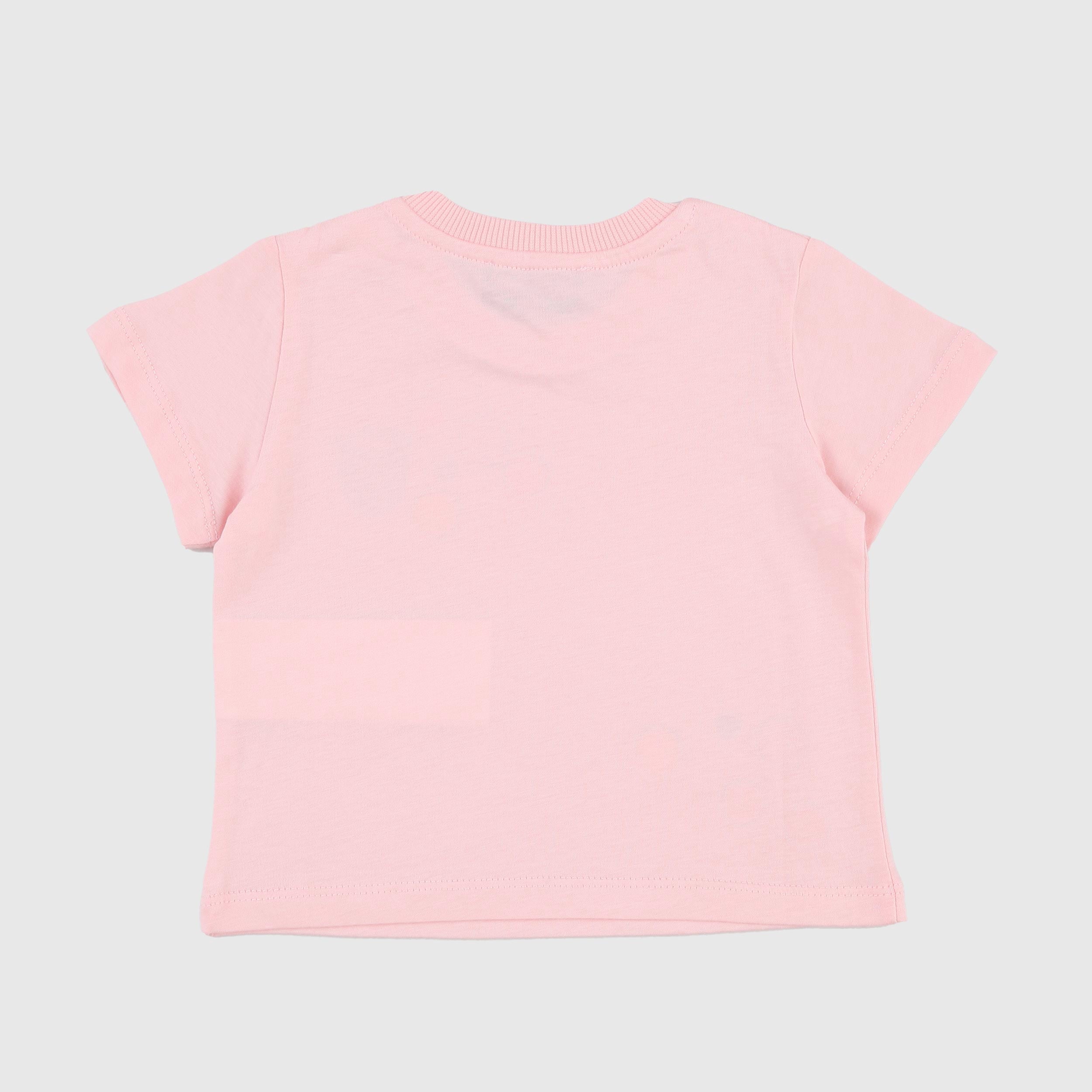 T-shirt Rosa con Iconica Stampa Orso Firmata MOSCHINO