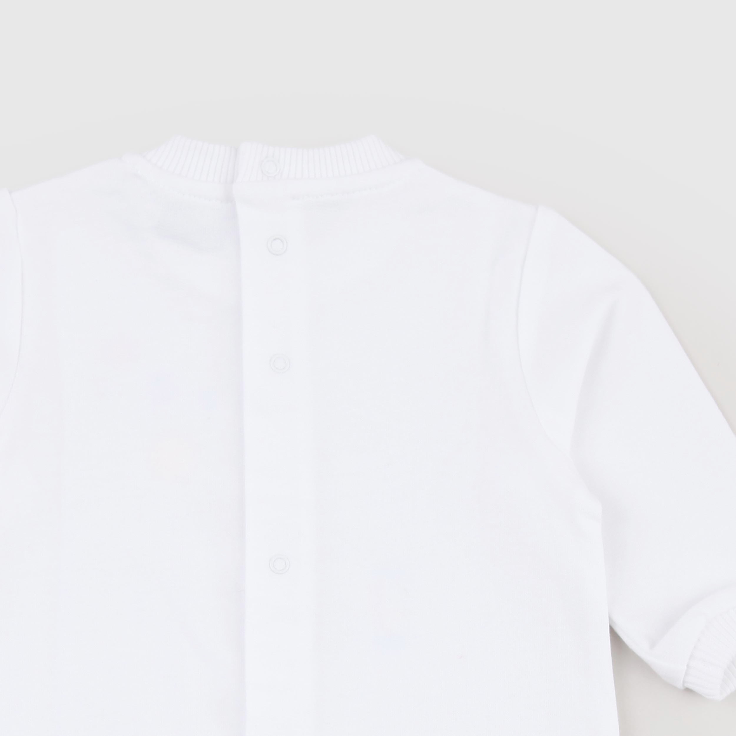 Tutina Bianca con Stampa sul Retro Firmata MOSCHINO