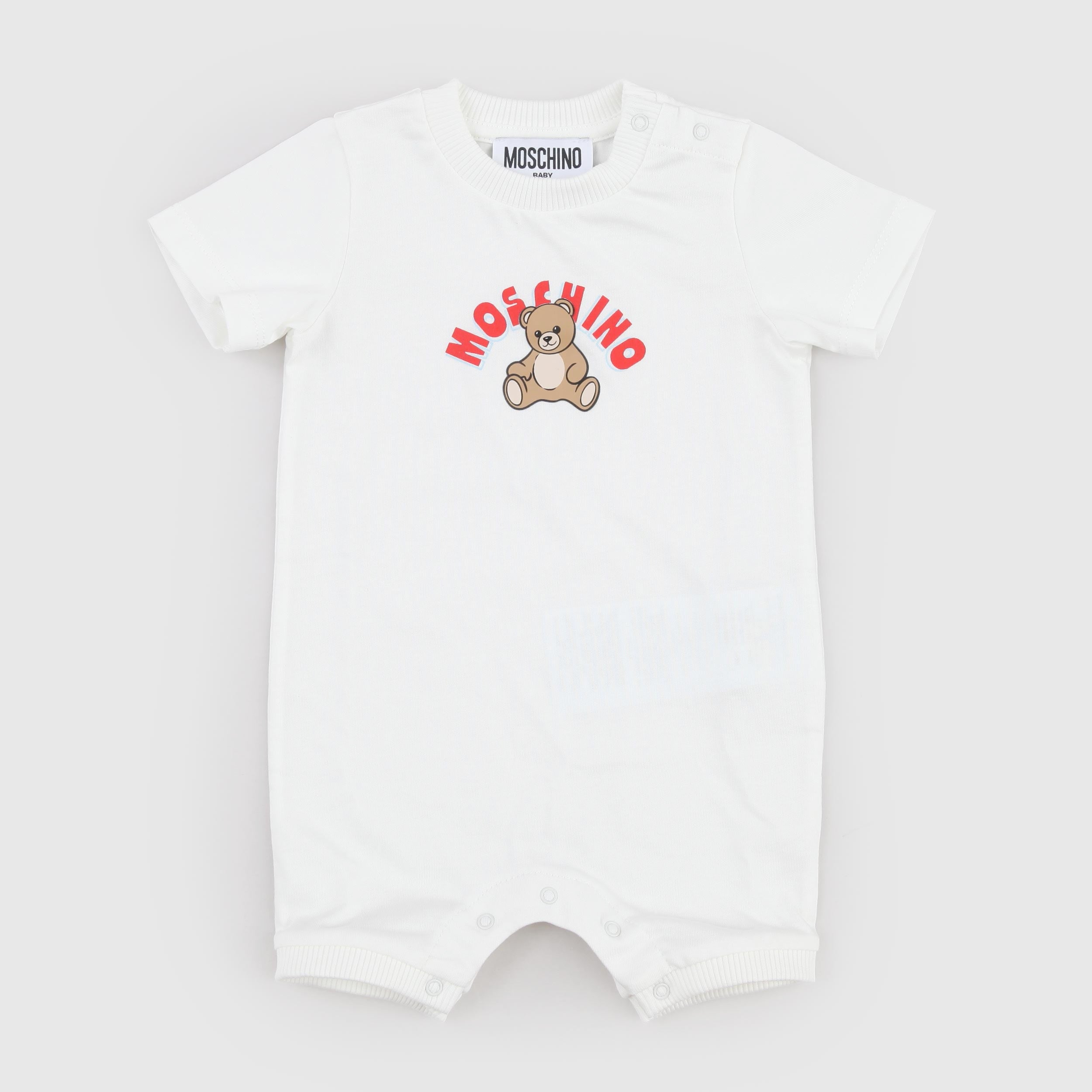 Tutina Bianca con Doppia Apertura Firmata MOSCHINO