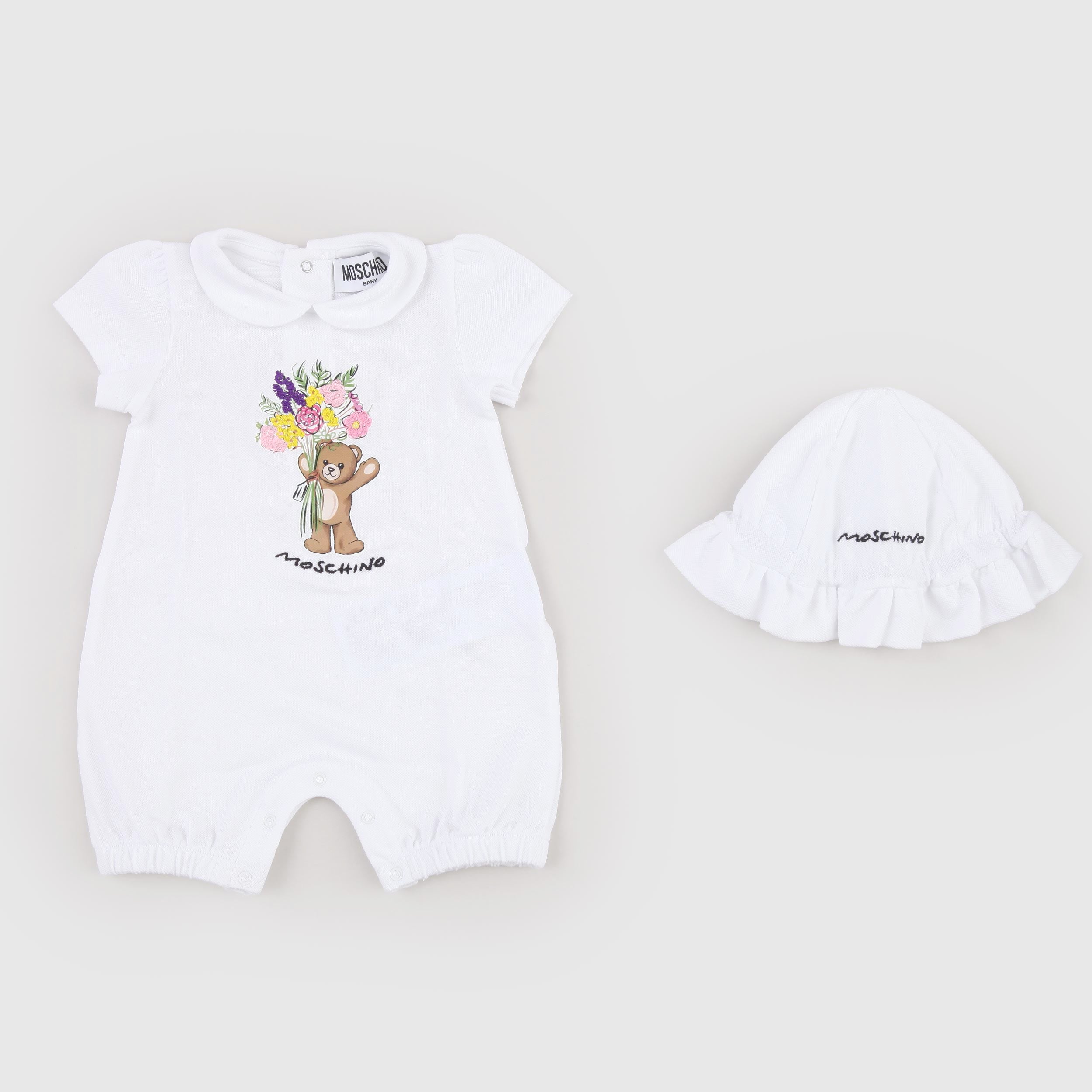 Tutina Bianca Modello Sgambato Firmata MOSCHINO