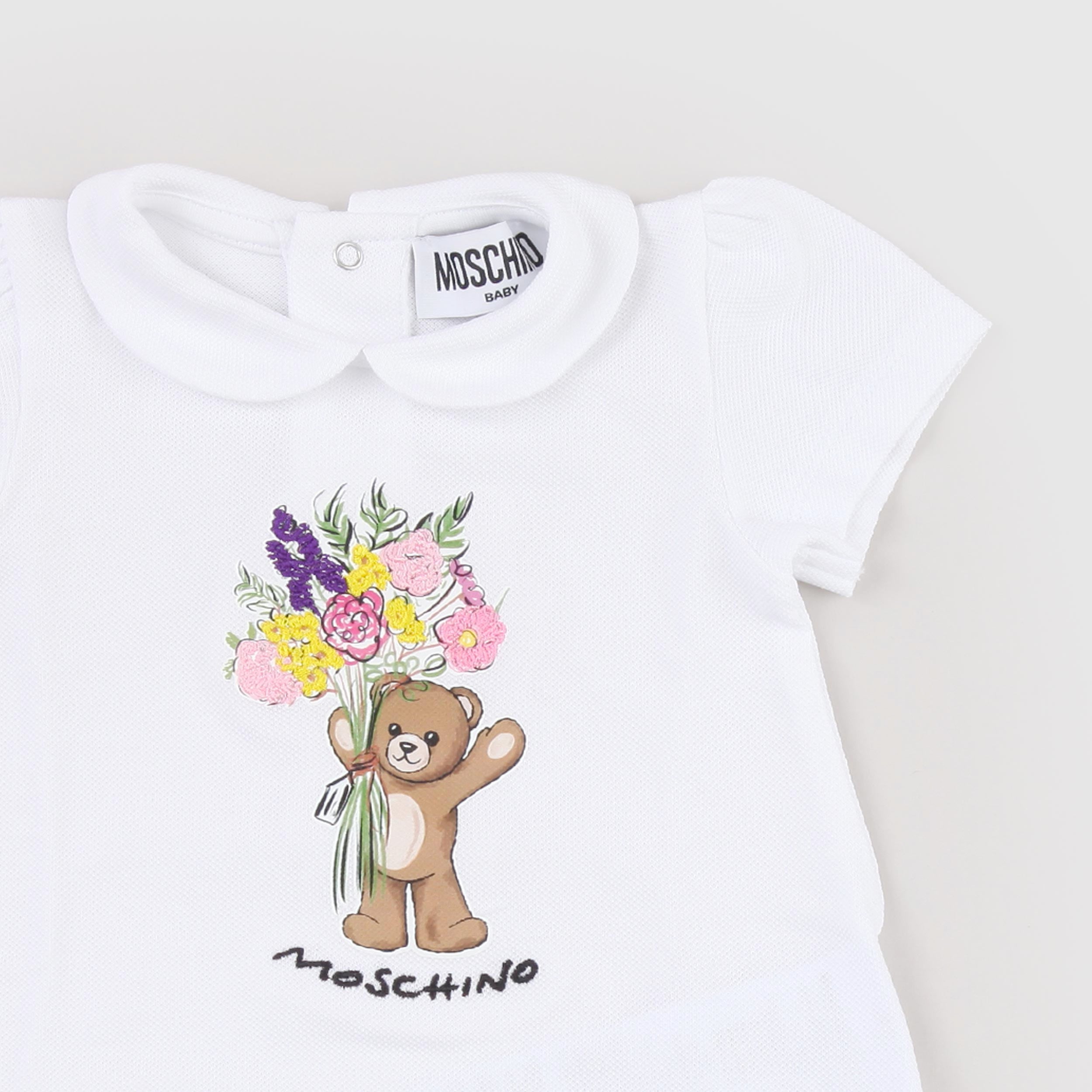 Tutina Bianca Modello Sgambato Firmata MOSCHINO