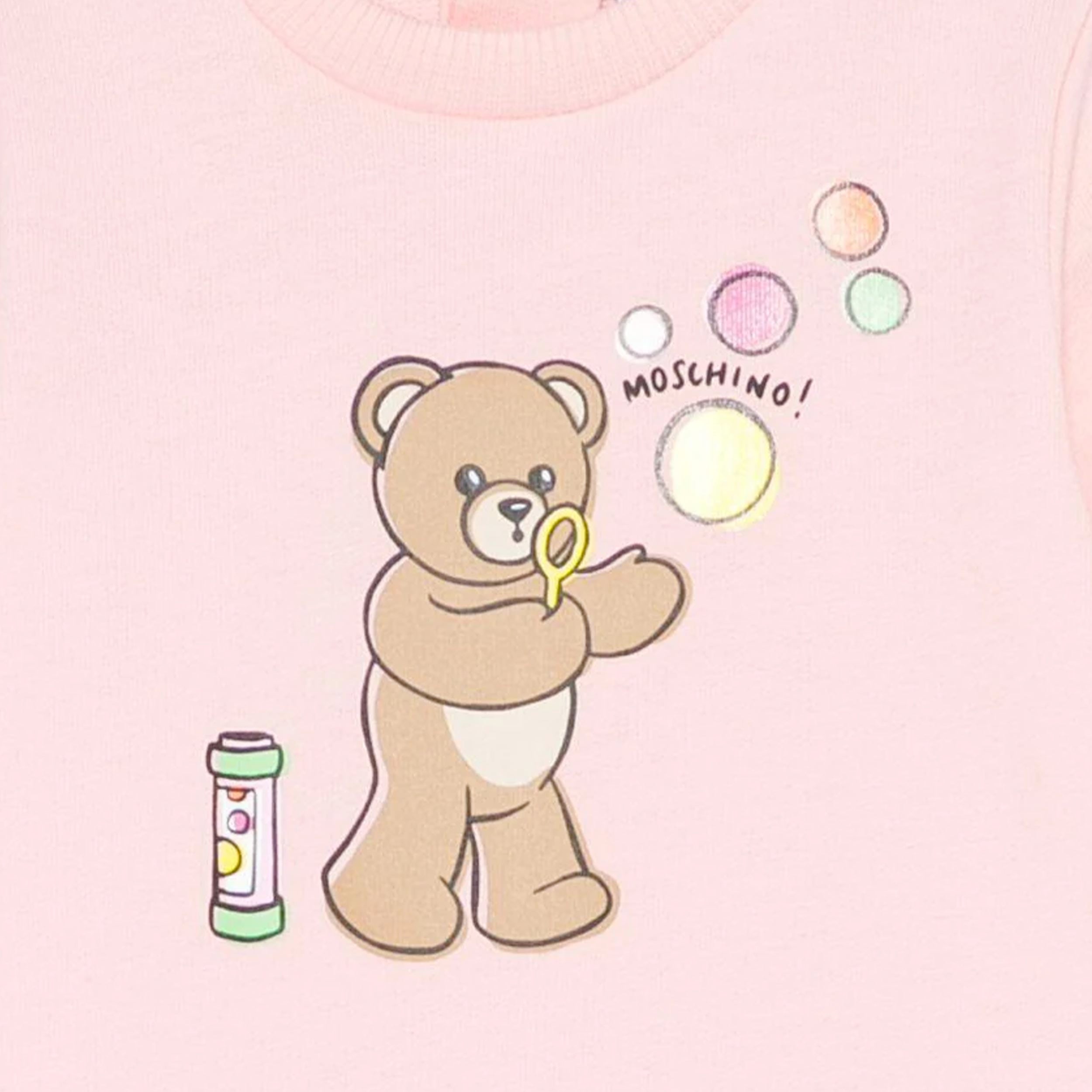 Tutina Rosa con Apertura sul Fondo Firmata MOSCHINO