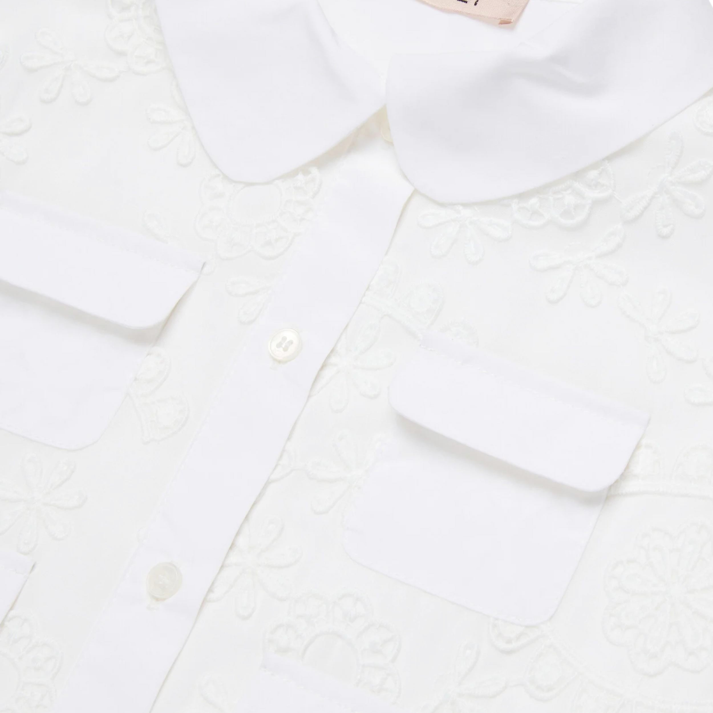 Camicia Latte Colletto firmato N.21