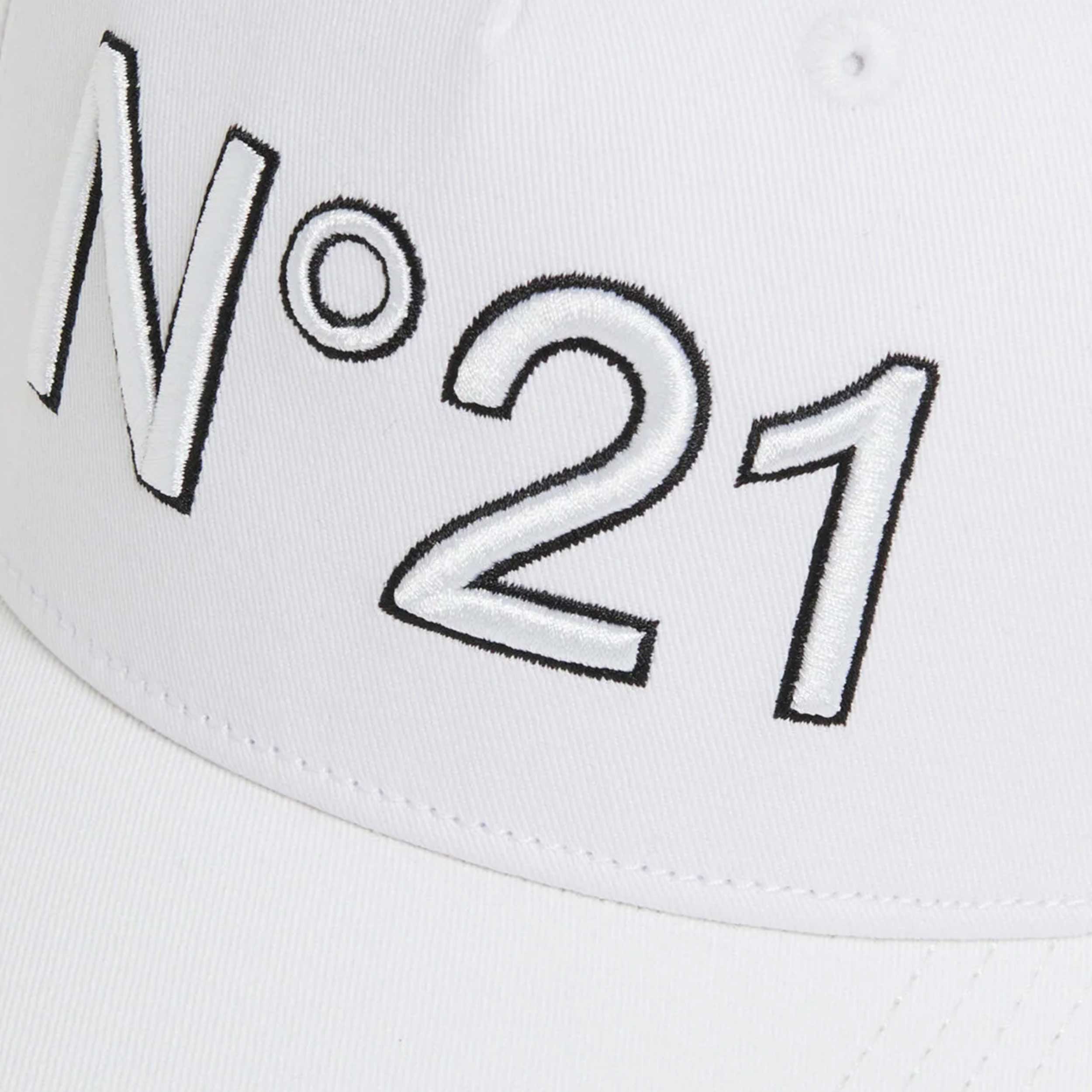 Cappello da Baseball in Gabardina Firmato N 21