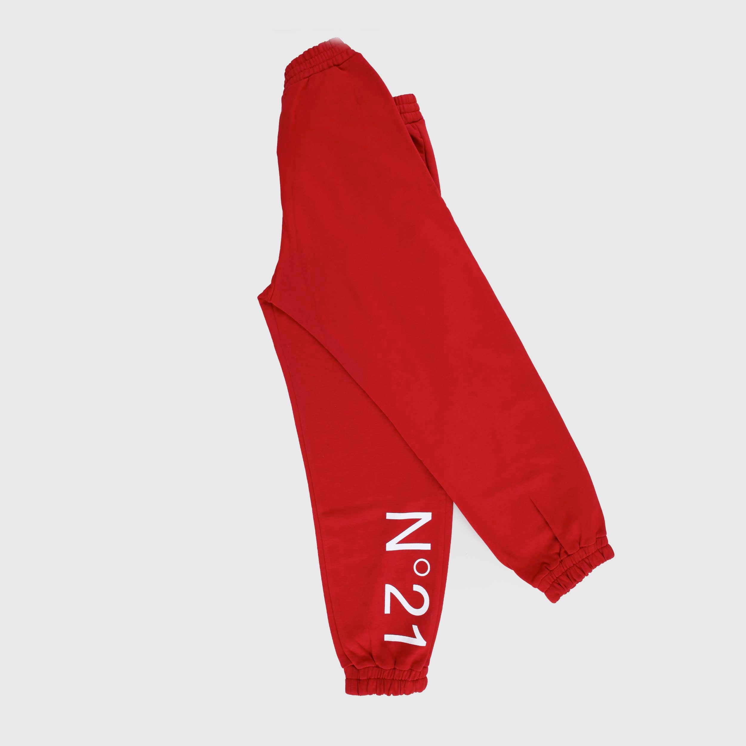Pantalone Rosso con Coulisse e Logo by N. 21