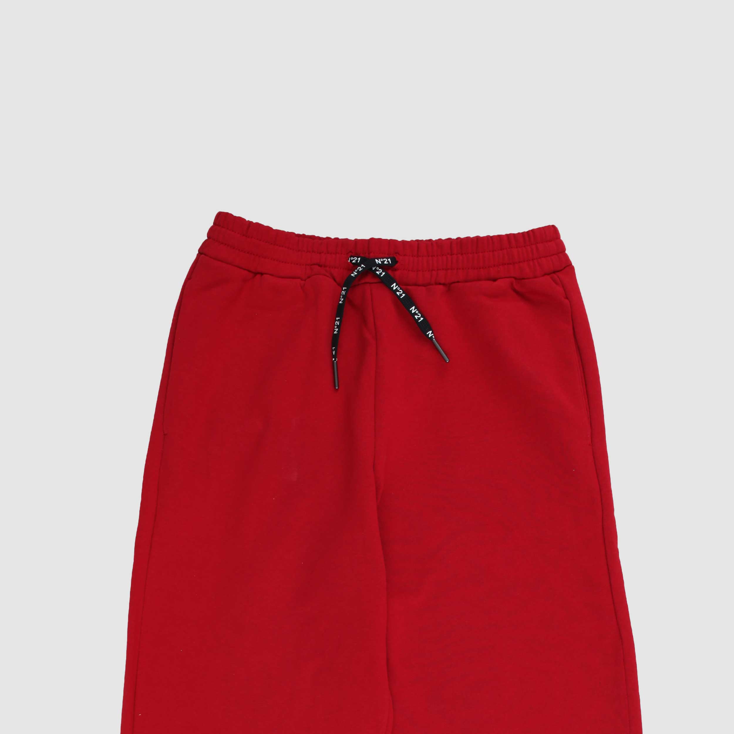 Pantalone Rosso con Coulisse e Logo by N. 21