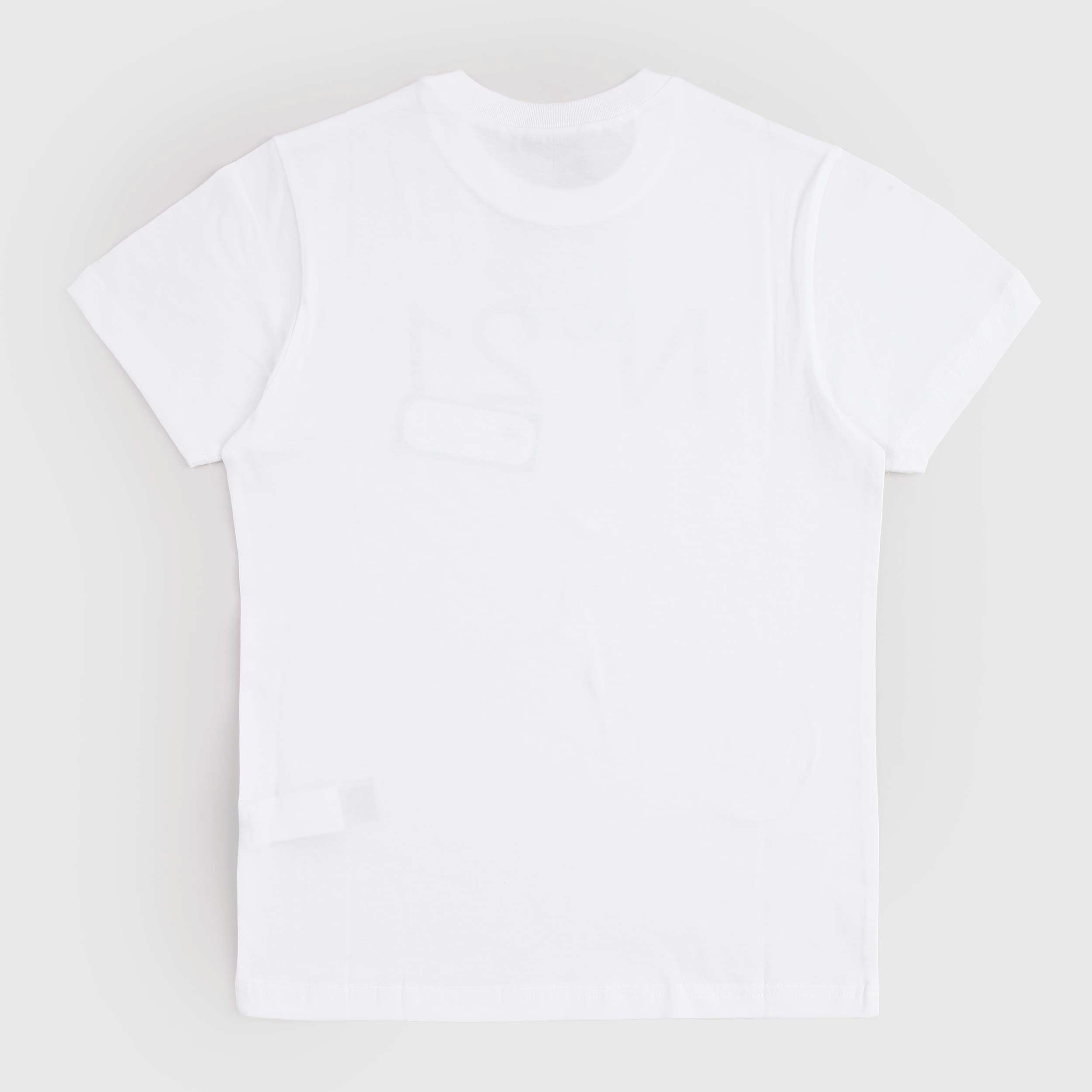 T-shirt Bianca Con Logo Stampa Sul Davanti Firmata N.21