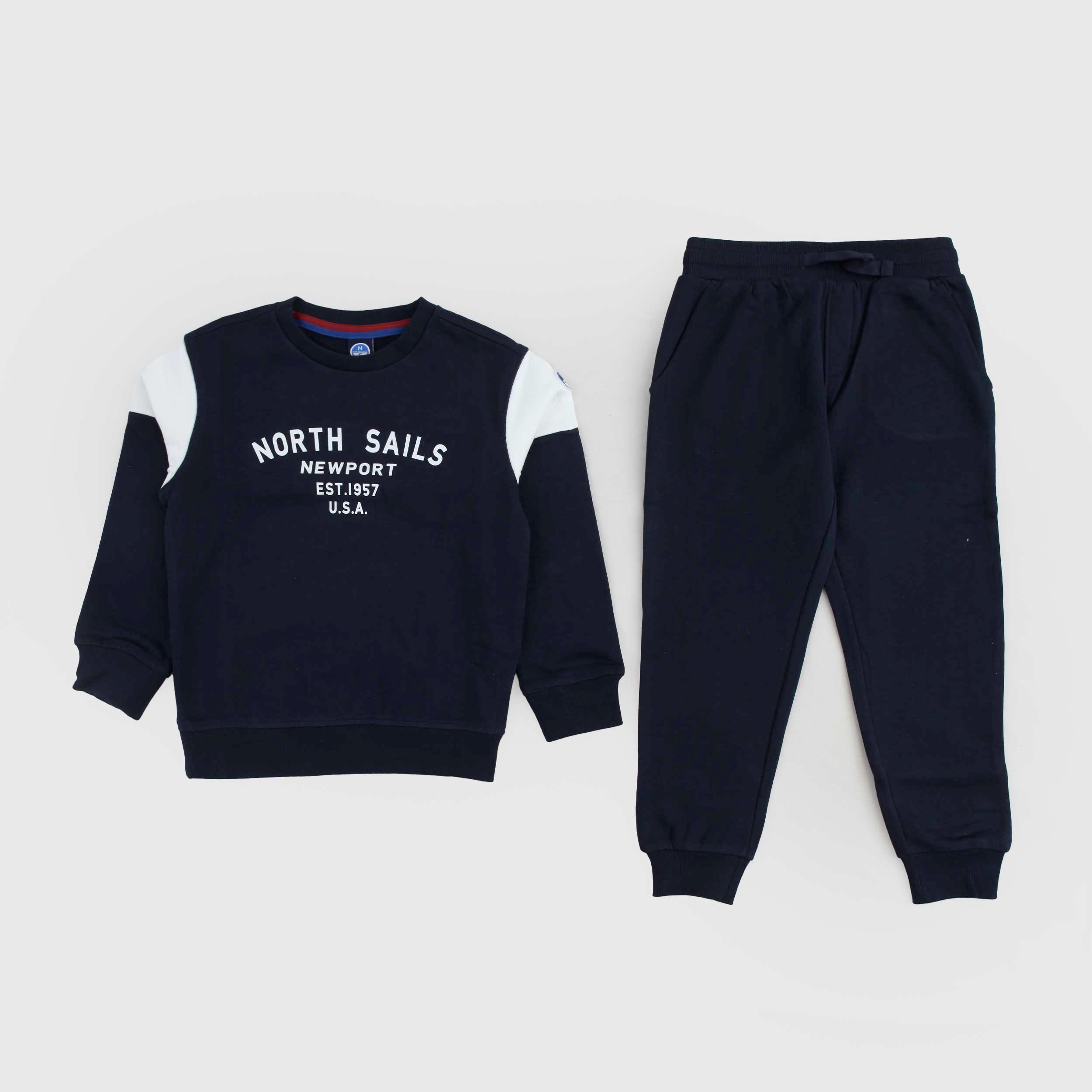 Completo Tuta Blu Due Pezzi Firmato NORTH SAILS