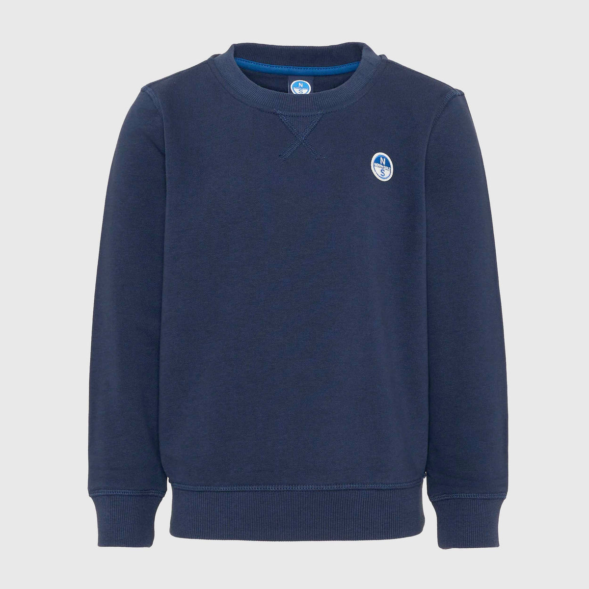 Felpa Blu con Logo Applicato per Ragazzi NORTH SAILS