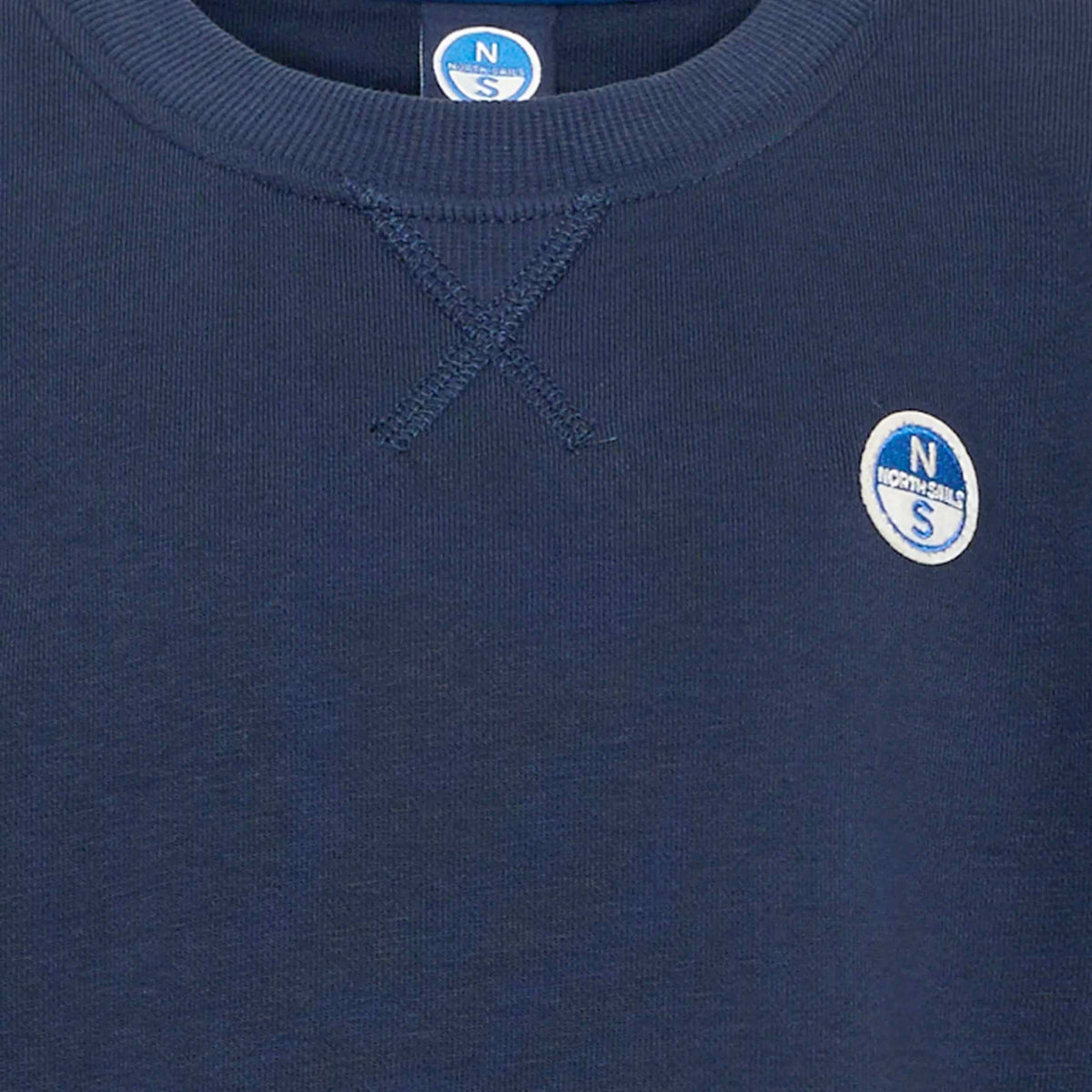 Felpa Blu con Logo Applicato per Ragazzi NORTH SAILS