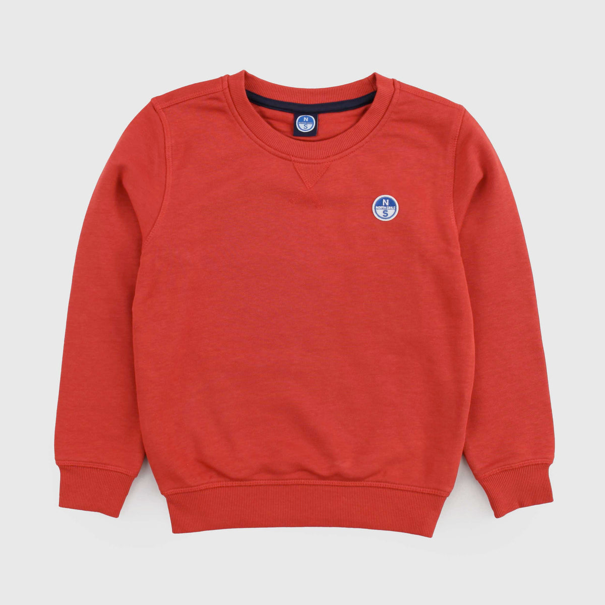 Felpa Rossa con Logo Applicato per Bambini NORTH SAILS