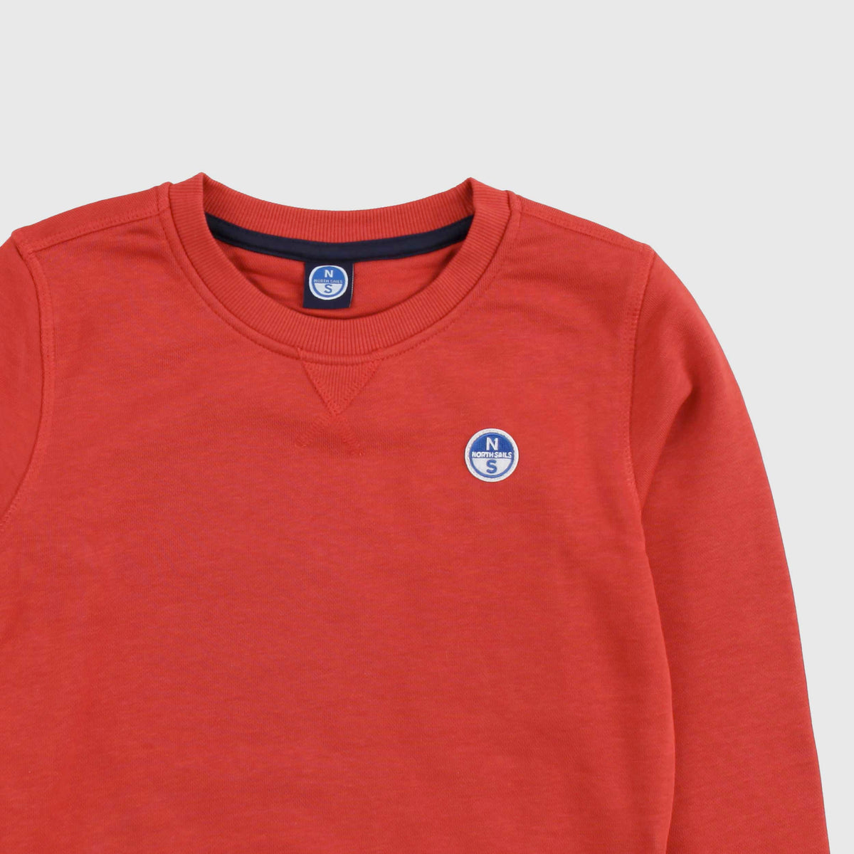 Felpa Rossa con Logo Applicato per Bambini NORTH SAILS