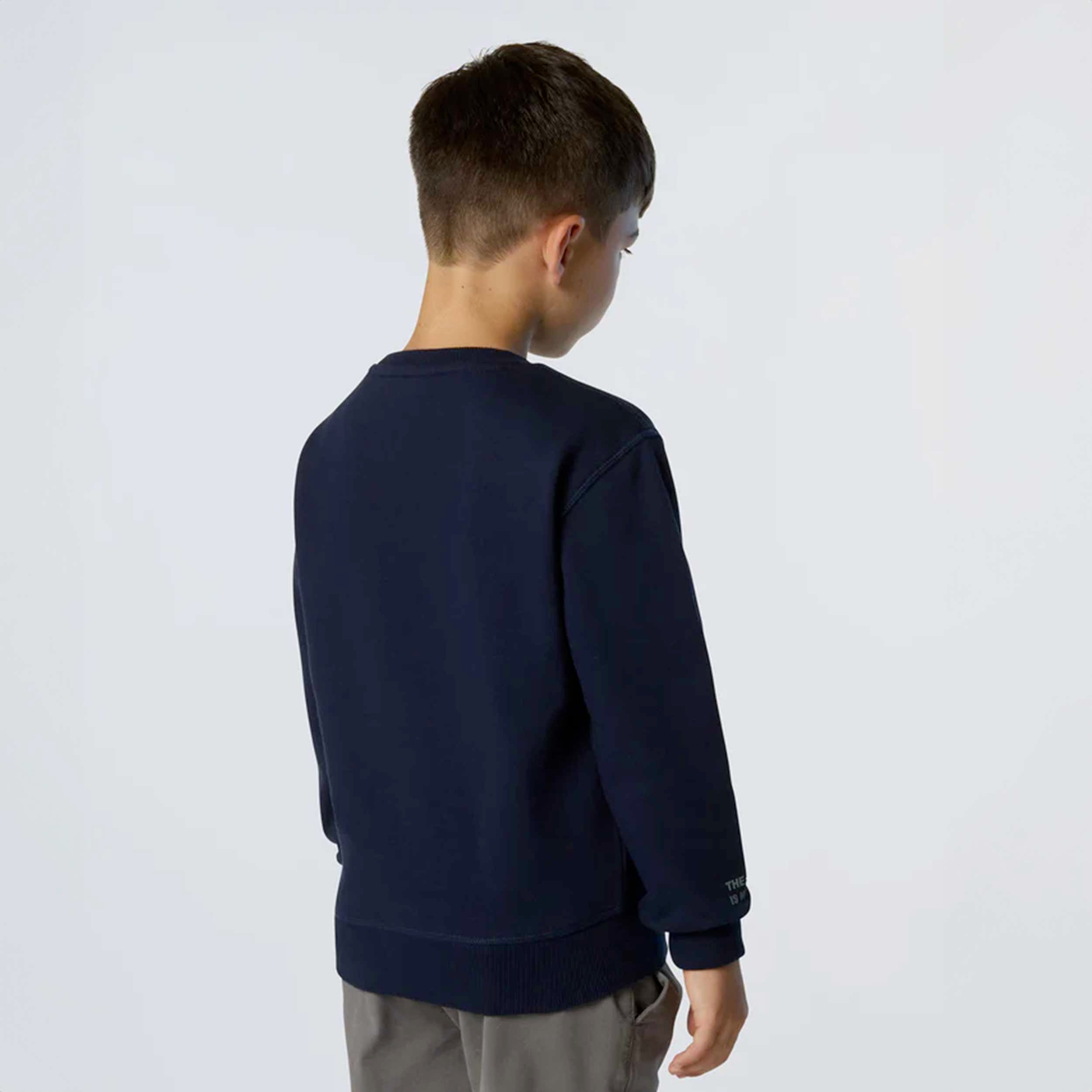 Felpa Blu Con Patch Logo Firmata NORTH SAILS