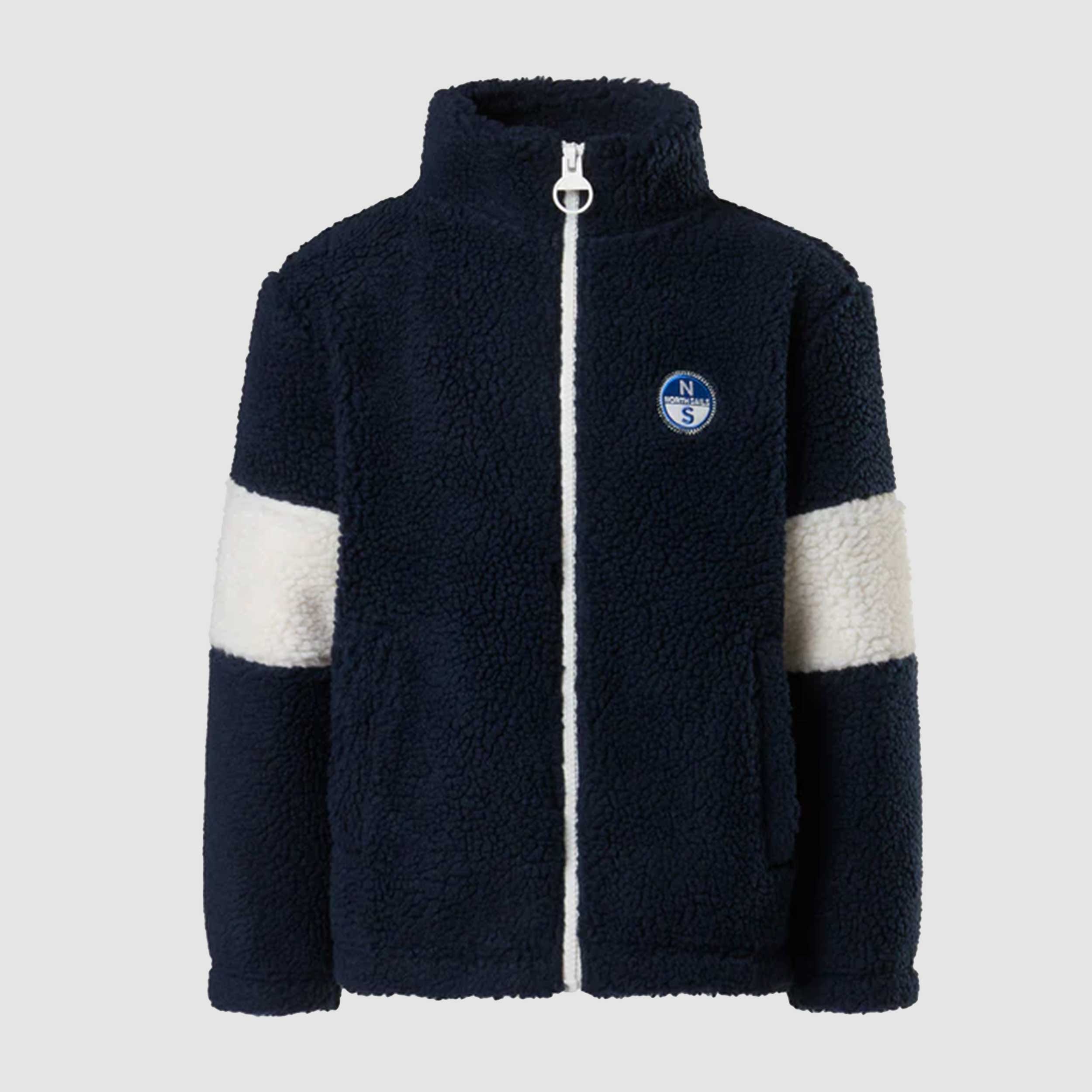 Felpa In Teddy Con Zip Firmata NORTH SAILS