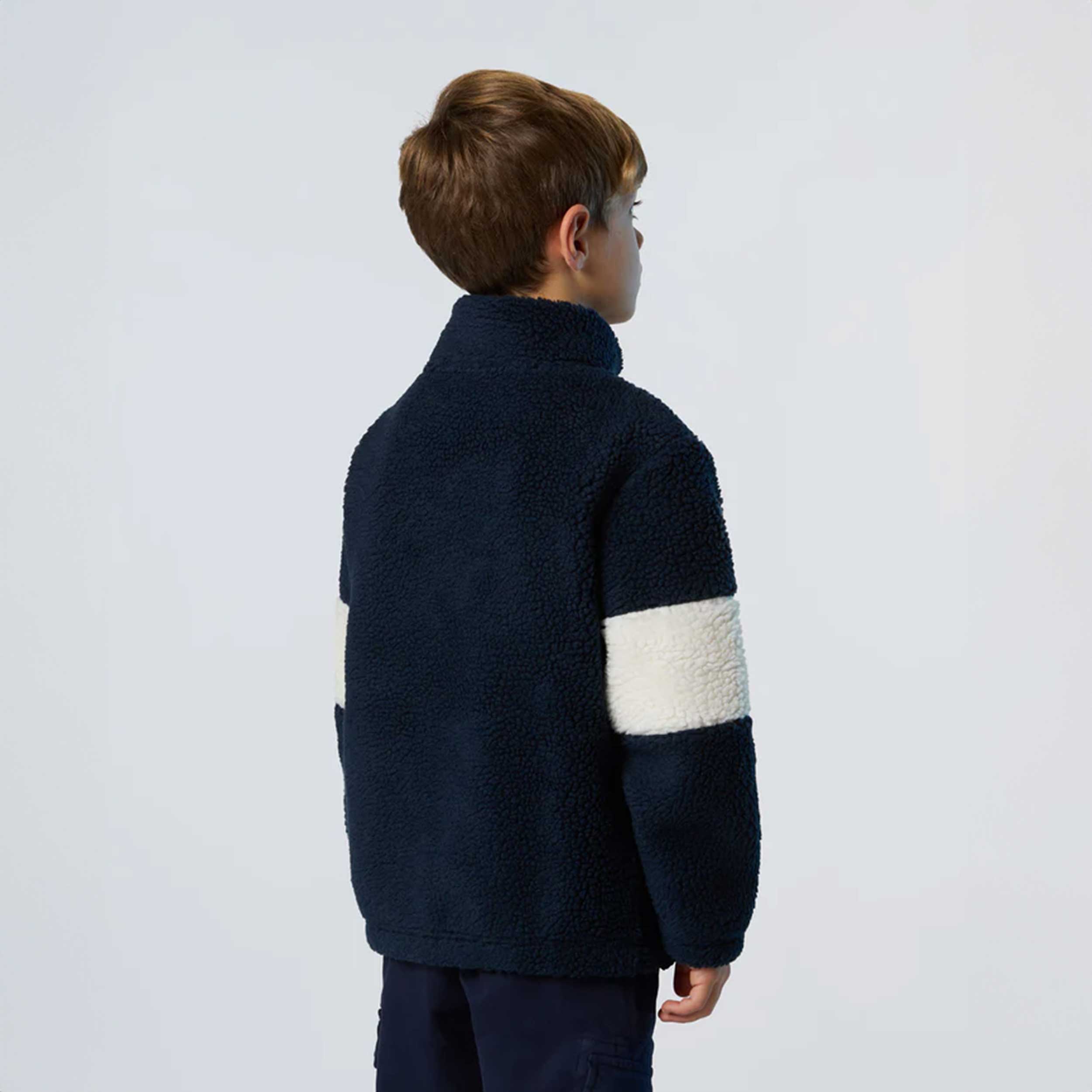 Felpa In Teddy Con Zip Firmata NORTH SAILS