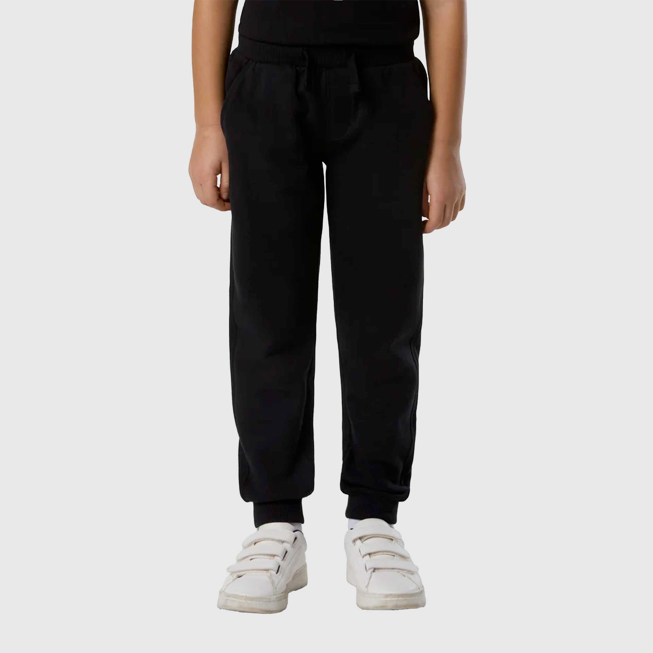 NORTH SAILS Branded Logo Fleece Jogging Bottoms in Black
