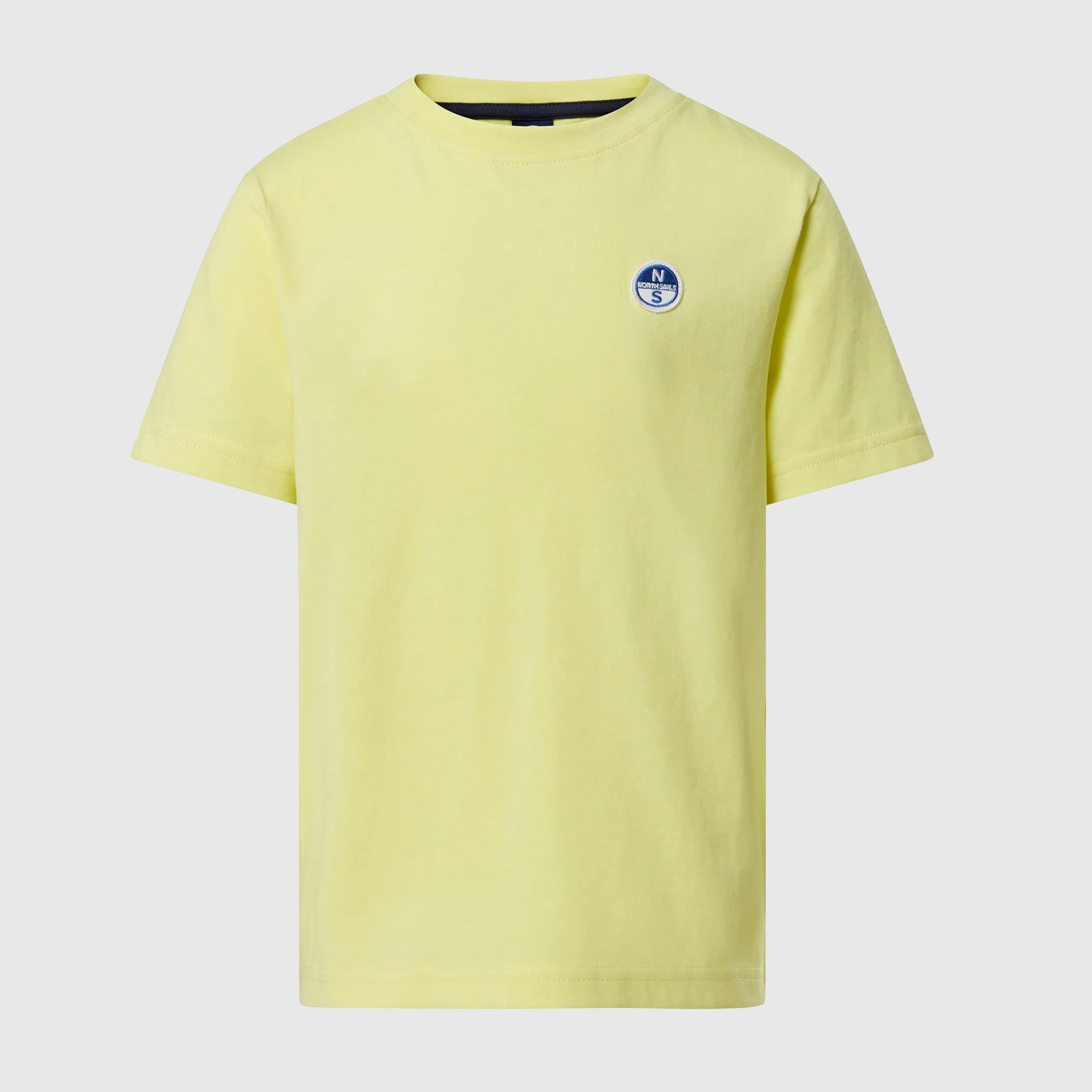 Yellow T-shirt with light blue print by NORTH SAILS