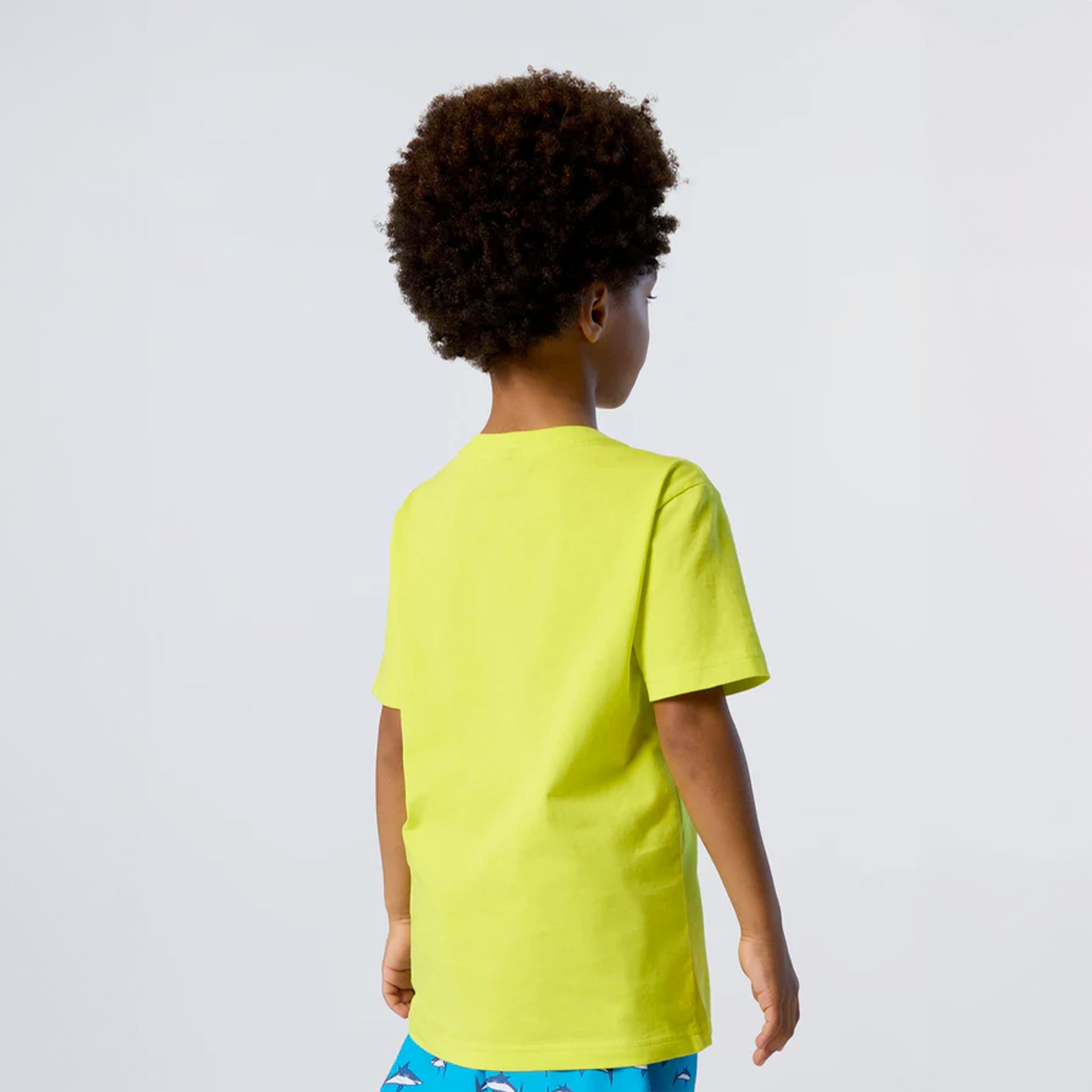 Yellow T-shirt with White Print by NORTH SAILS