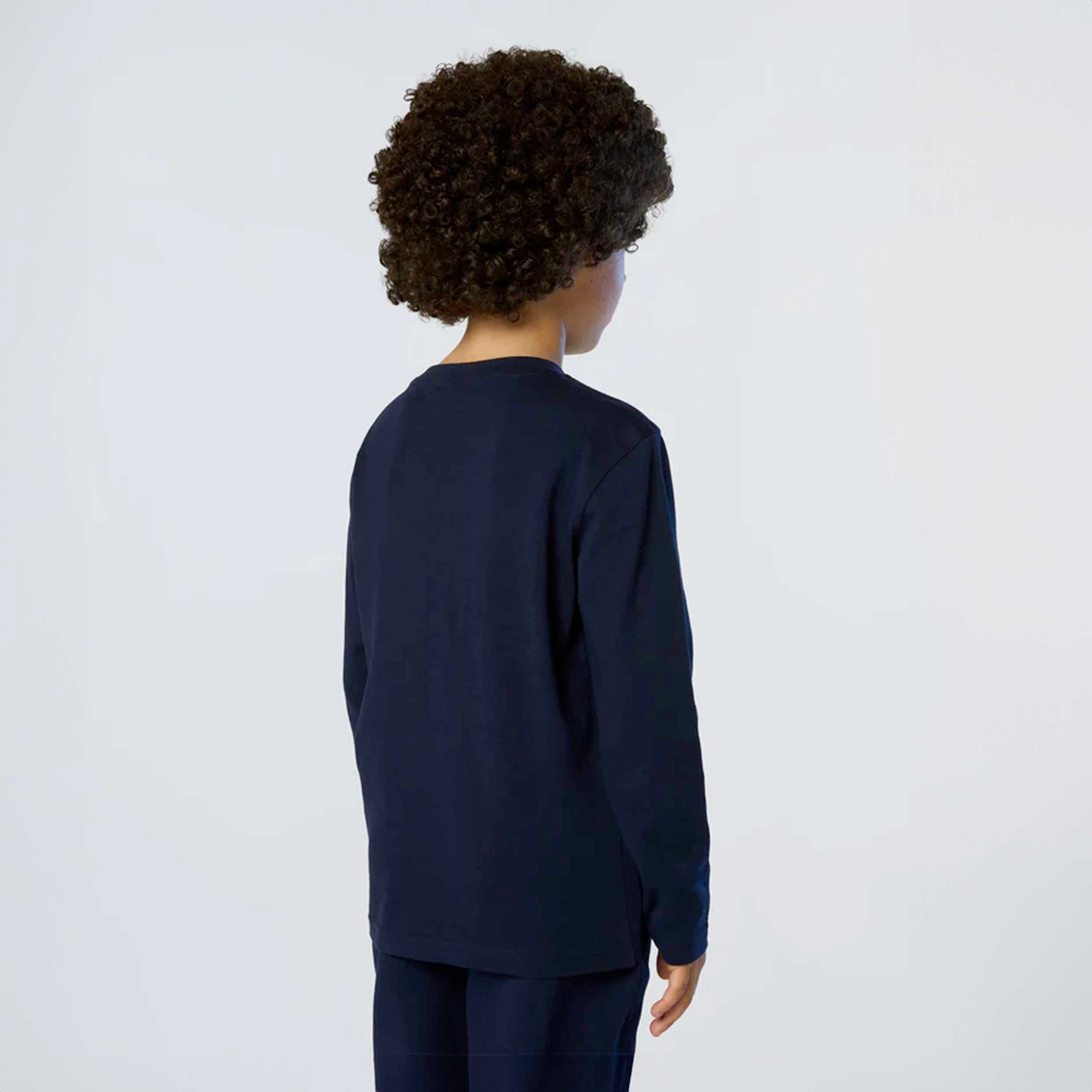 T-shirt Blu A Maniche Lunghe Firmata NORTH SAILS