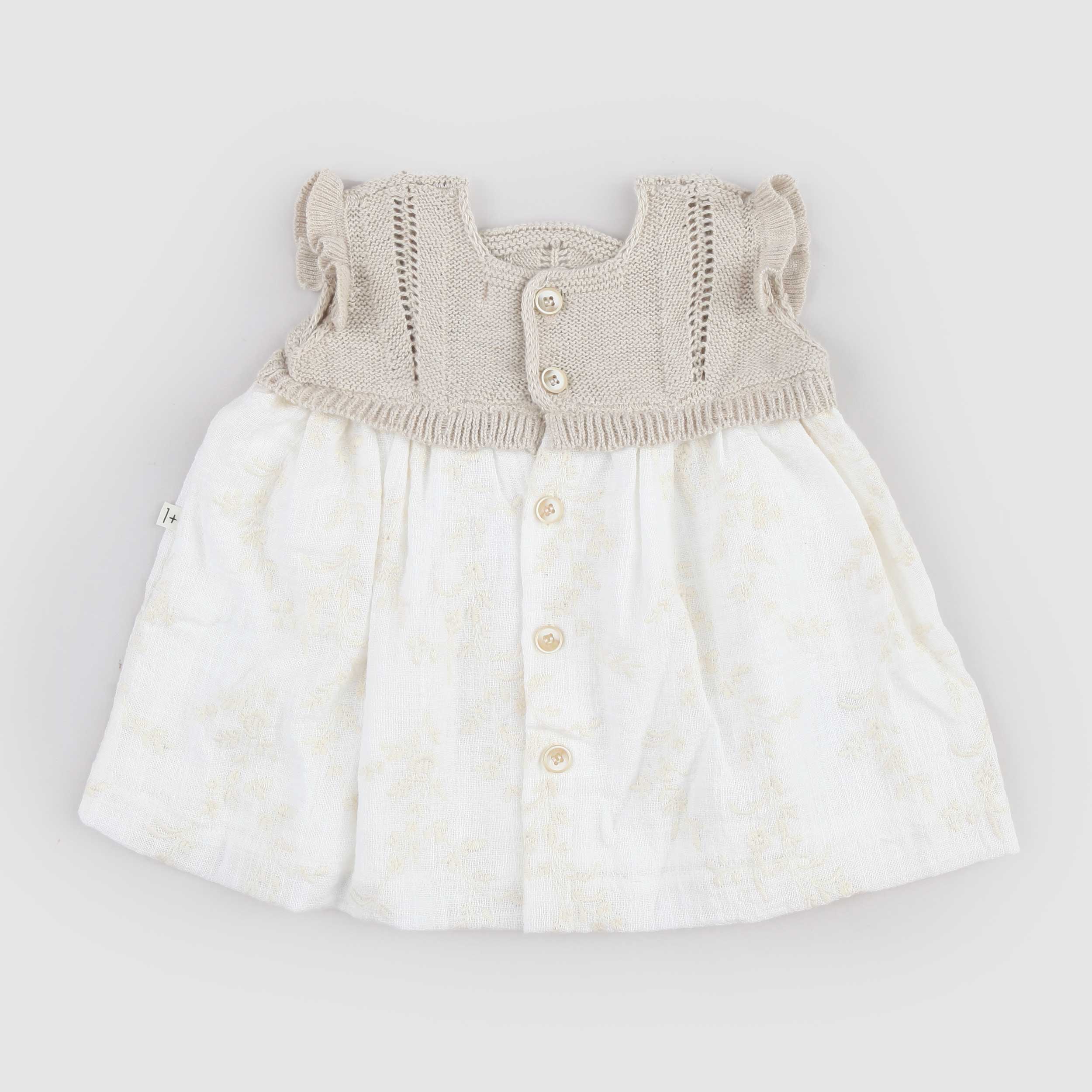 Abito in Ecru Firmato ONE MORE IN THE FAMILY