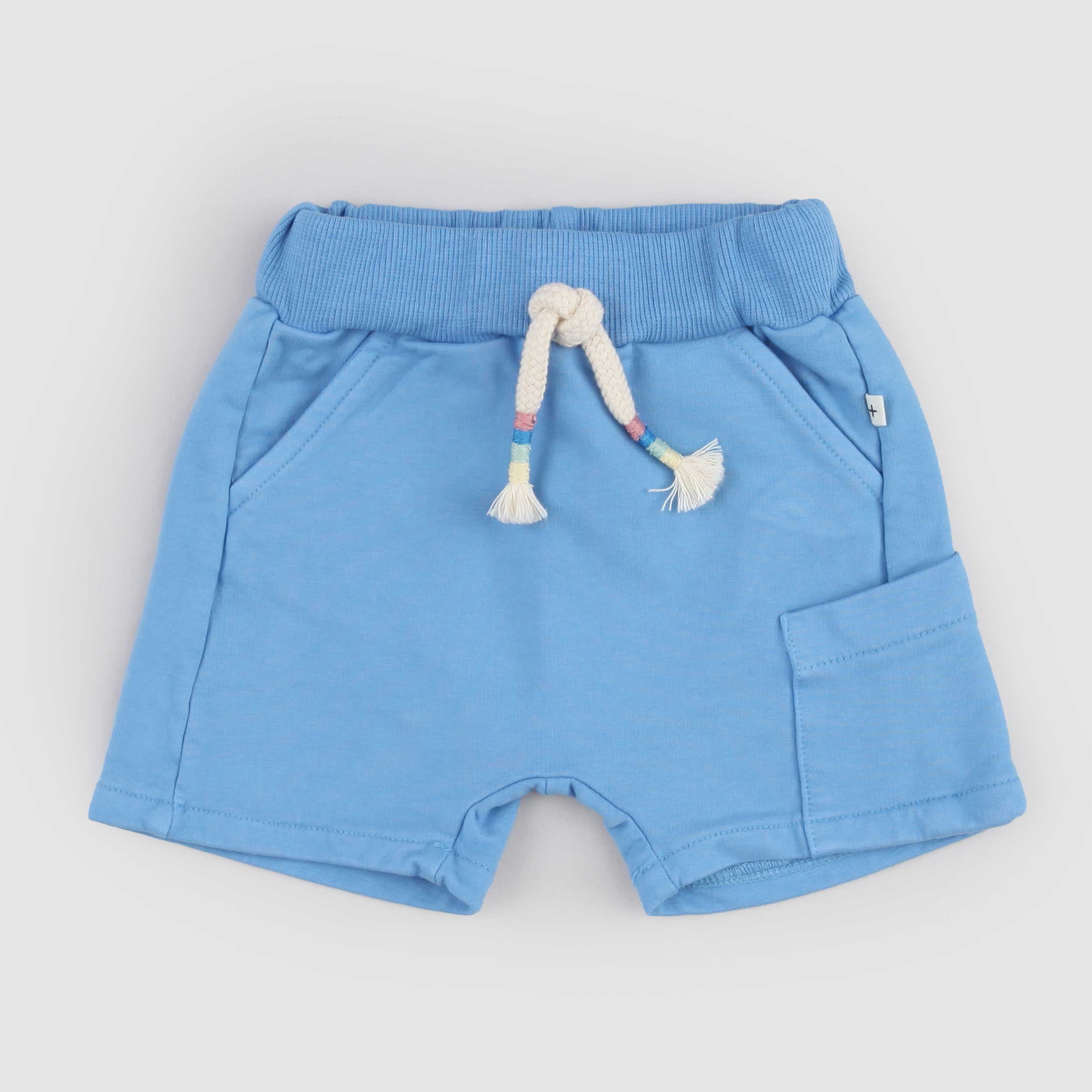 Bermuda Celeste con Elastico Firmato ONE MORE IN THE FAMILY