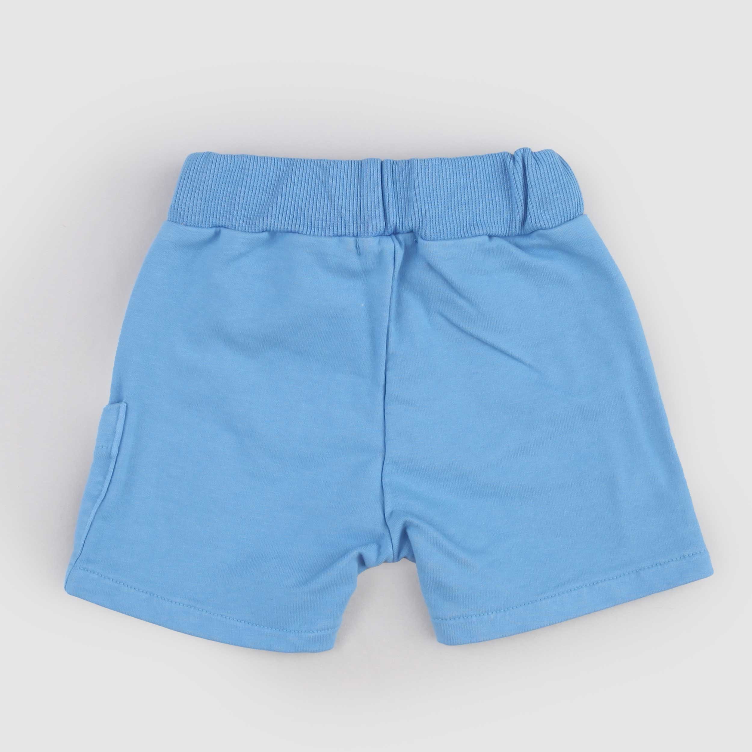 Bermuda Celeste con Elastico Firmato ONE MORE IN THE FAMILY