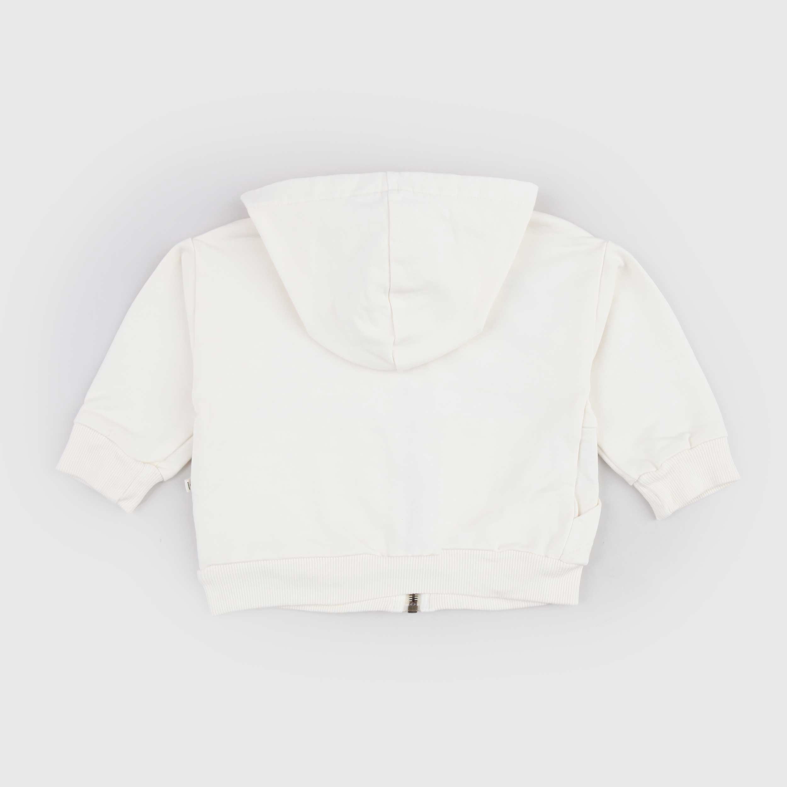 Felpa Crema con Zip Firmata ONE MORE IN THE FAMILY