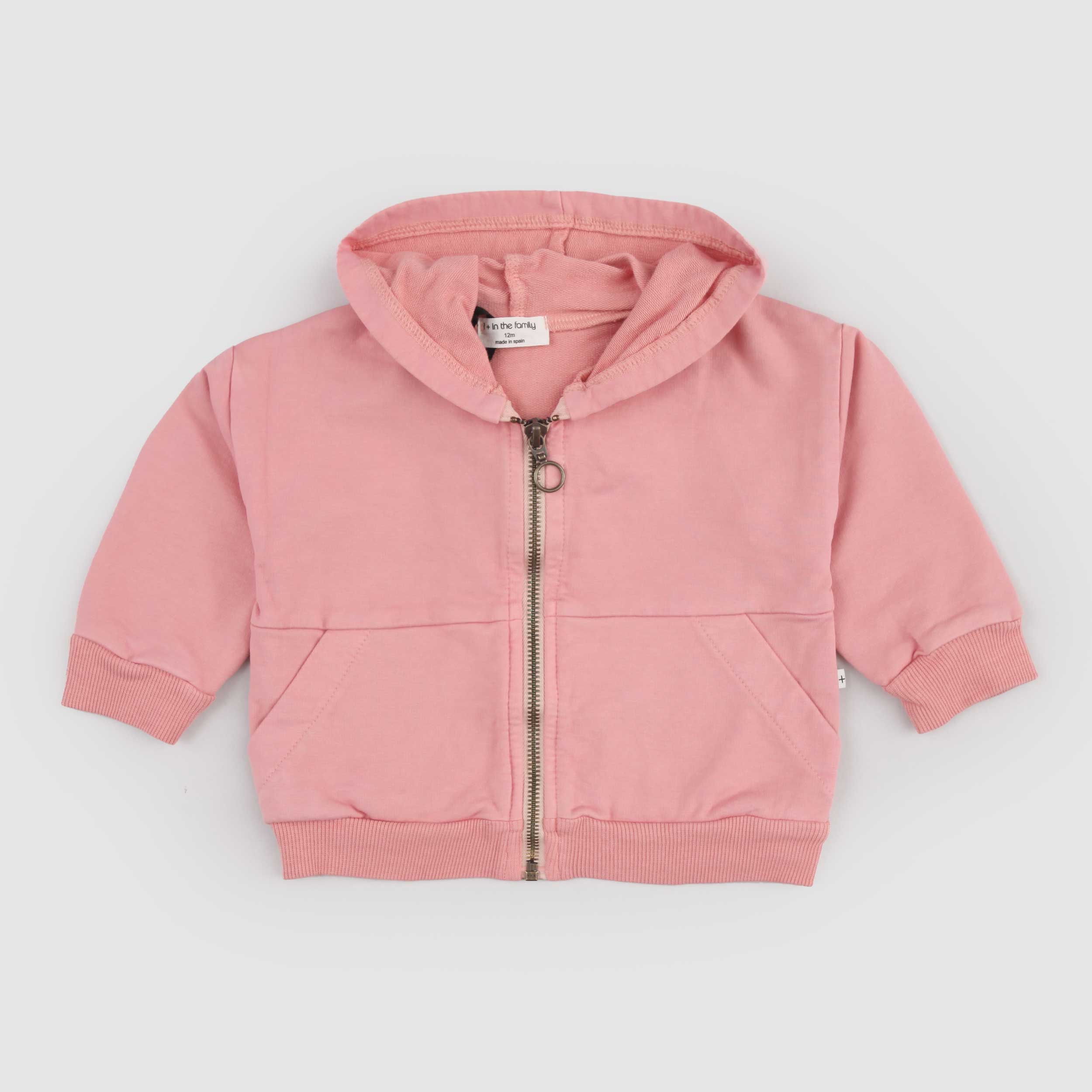 Felpa Color Salmone Firmata ONE MORE IN THE FAMILY