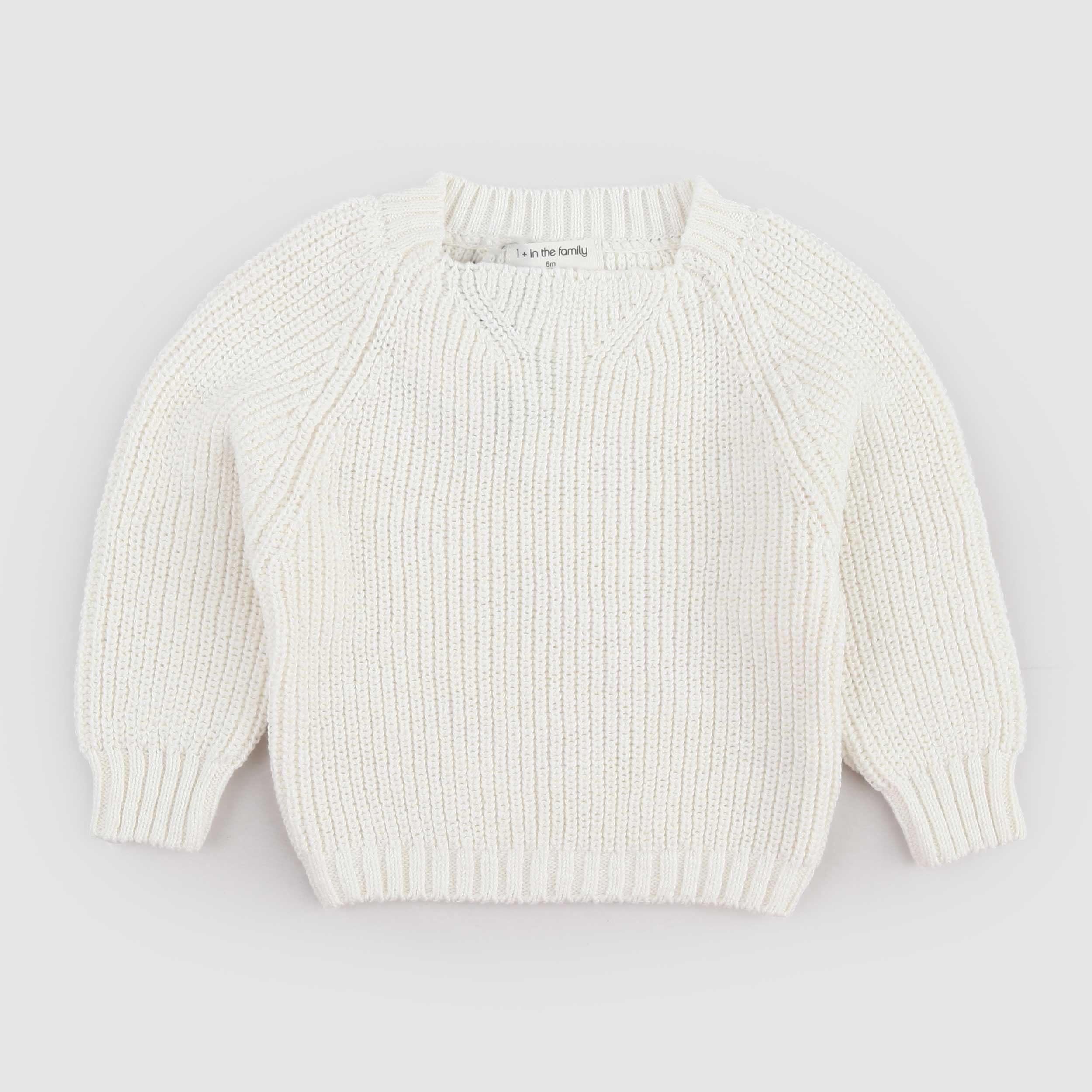 Maglioncino Color Latte Firmato ONE MORE IN THE FAMILY