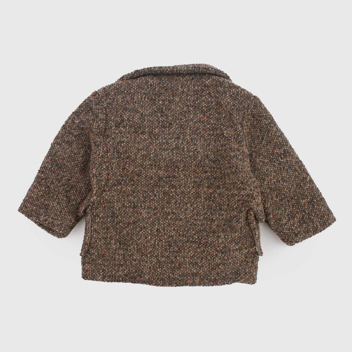 Brown and Beige Coat for Newborn by ONE MORE IN THE FAMILY