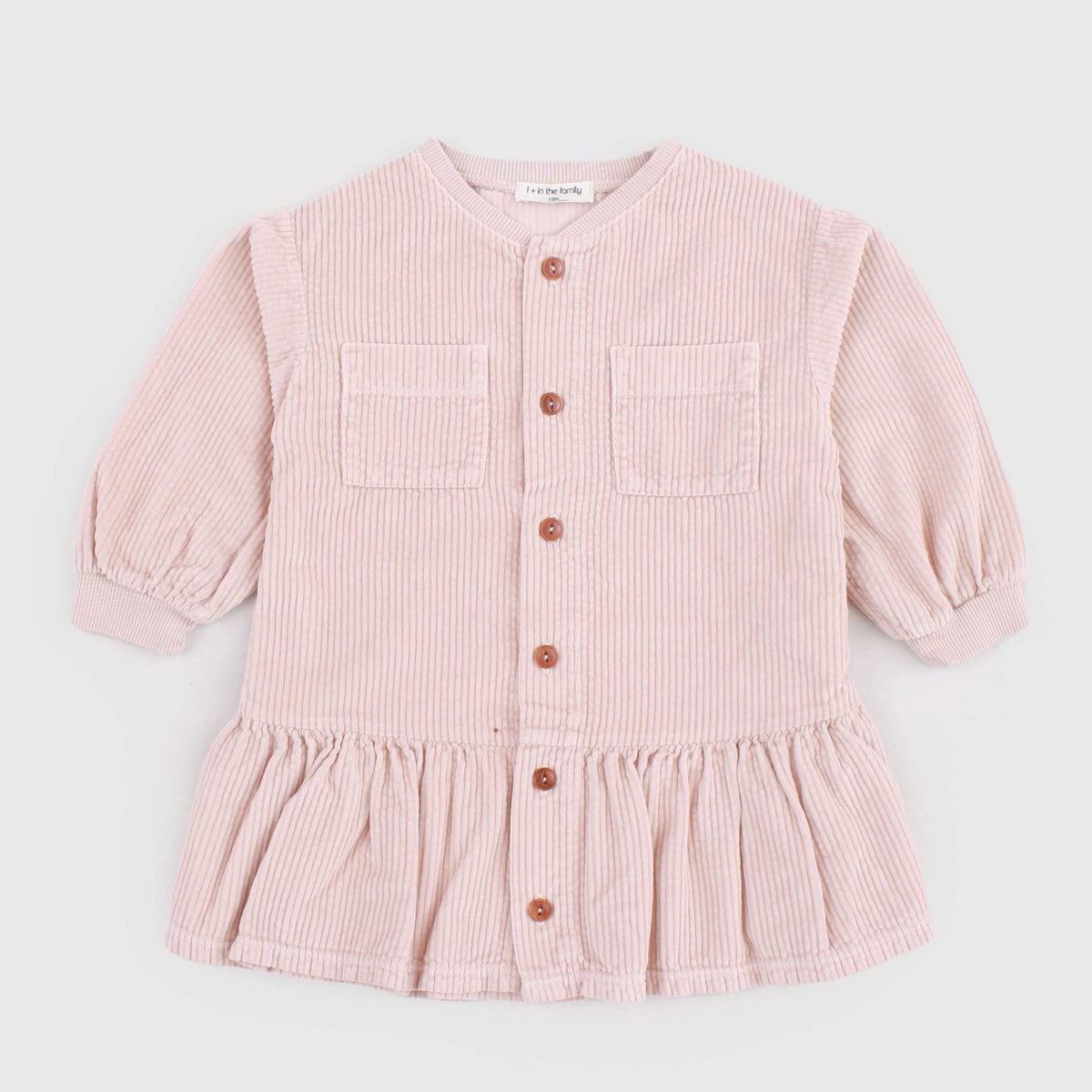 Pink Blush Velvet Dress for Newborn by ONE MORE IN THE FAMILY
