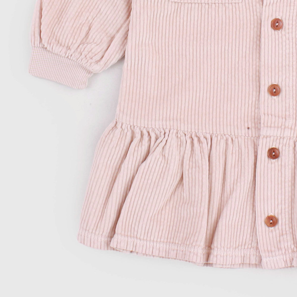 Pink Blush Velvet Dress for Newborn by ONE MORE IN THE FAMILY