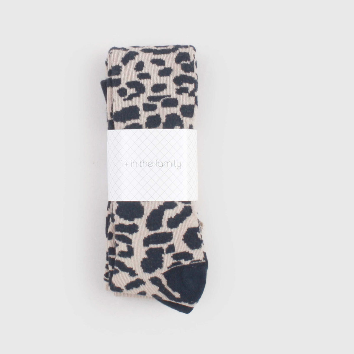Blue and Beige Spotted Tights for Neonata by ONE MORE IN THE FAMILY