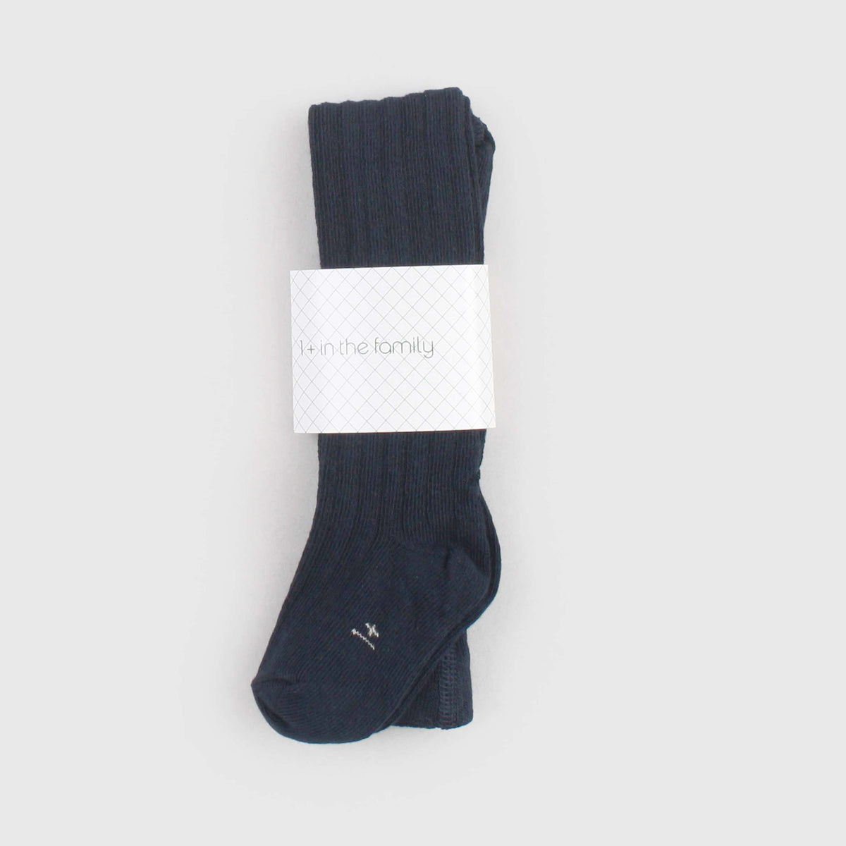 Blue Ribbed Tights for Newborn by ONE MORE IN THE FAMILY