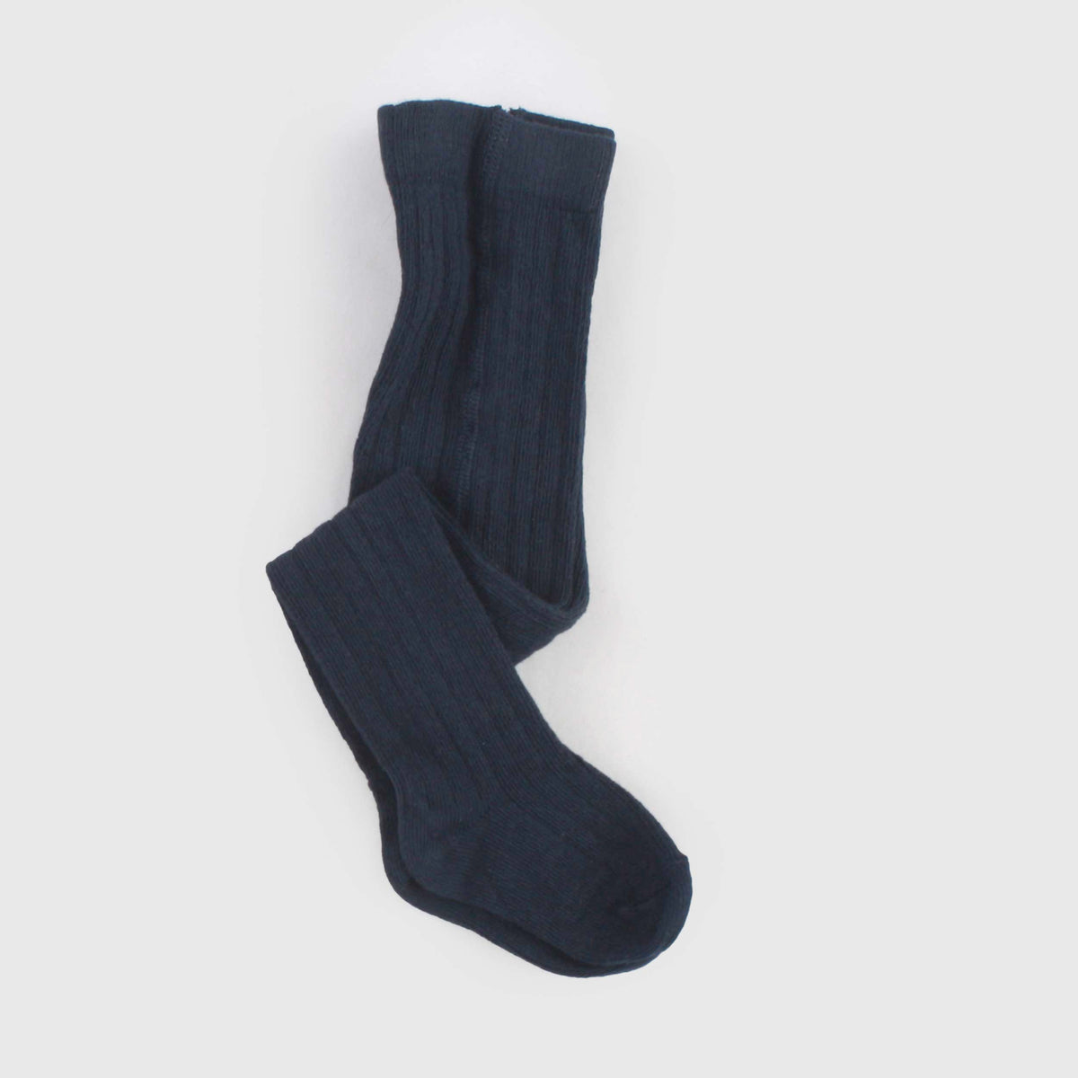 Blue Ribbed Tights for Newborn by ONE MORE IN THE FAMILY