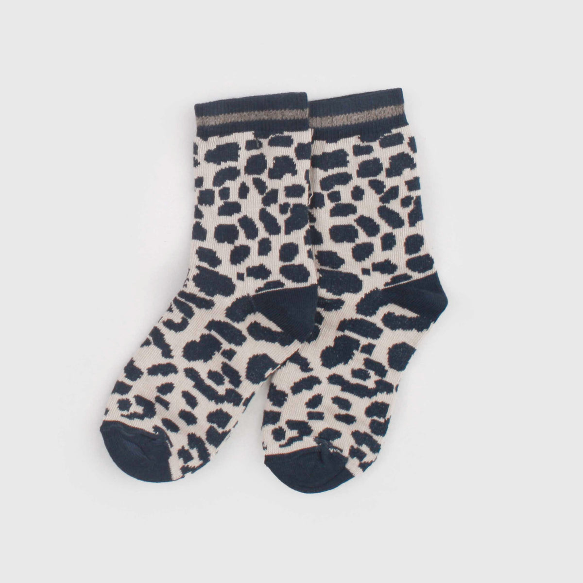 Beige and Blue Socks for Neonata by ONE MORE IN THE FAMILY