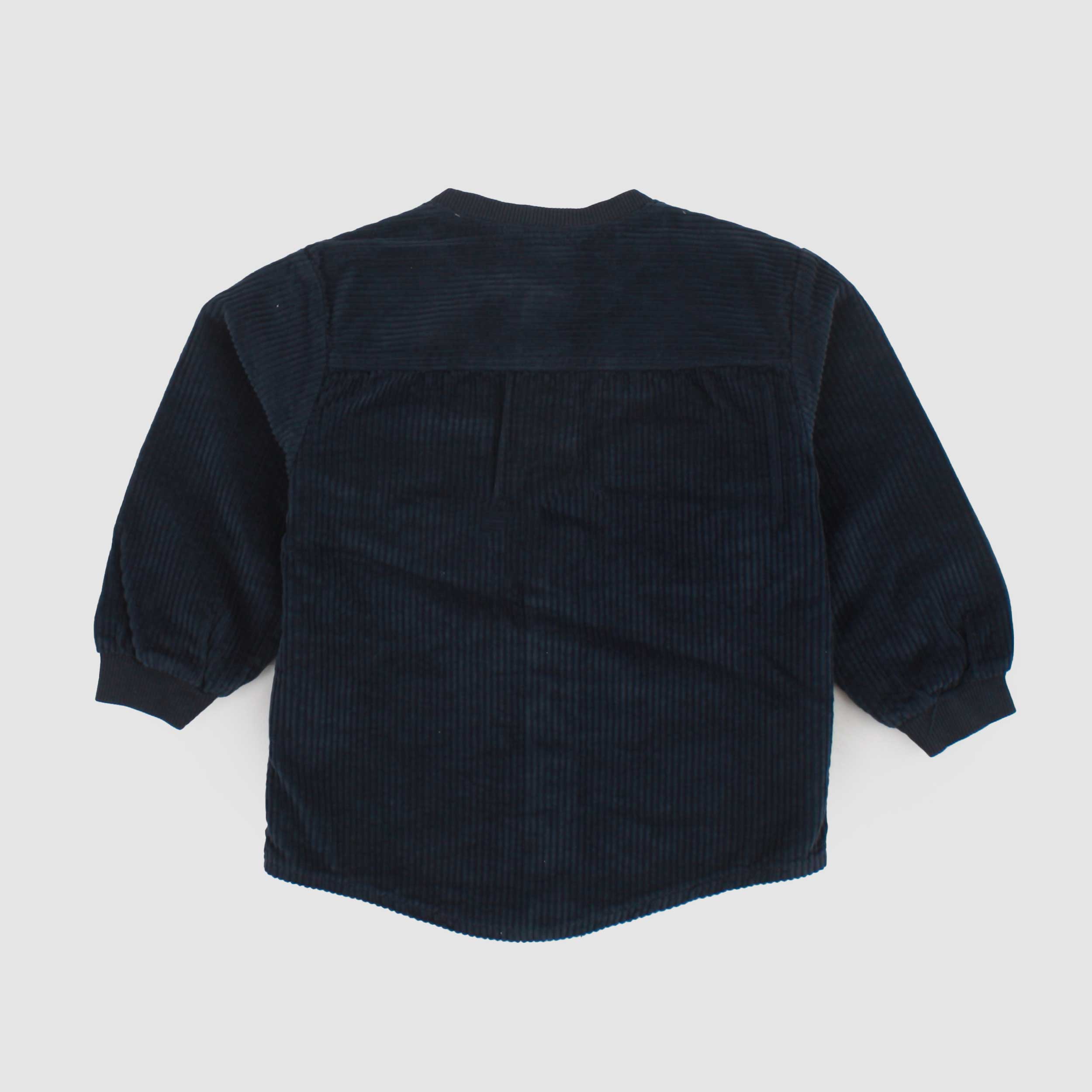 Camicia Blu in Velluto a Coste per Neonato by ONE MORE IN THE FAMILY