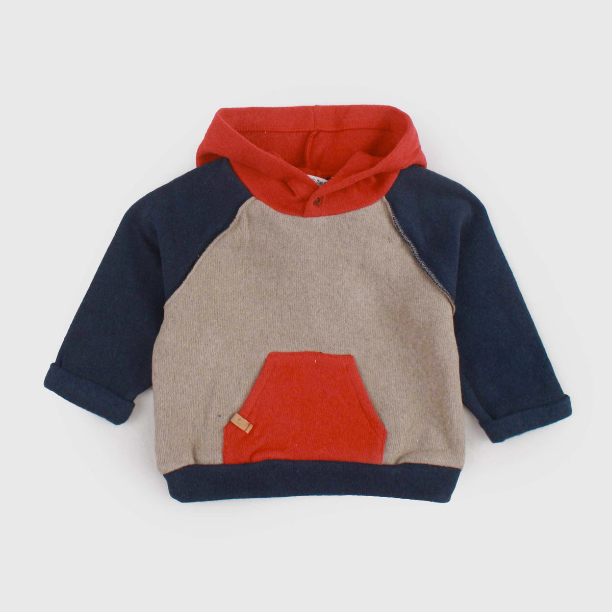 Tricolor sweater for Newborn by ONE MORE IN THE FAMILY