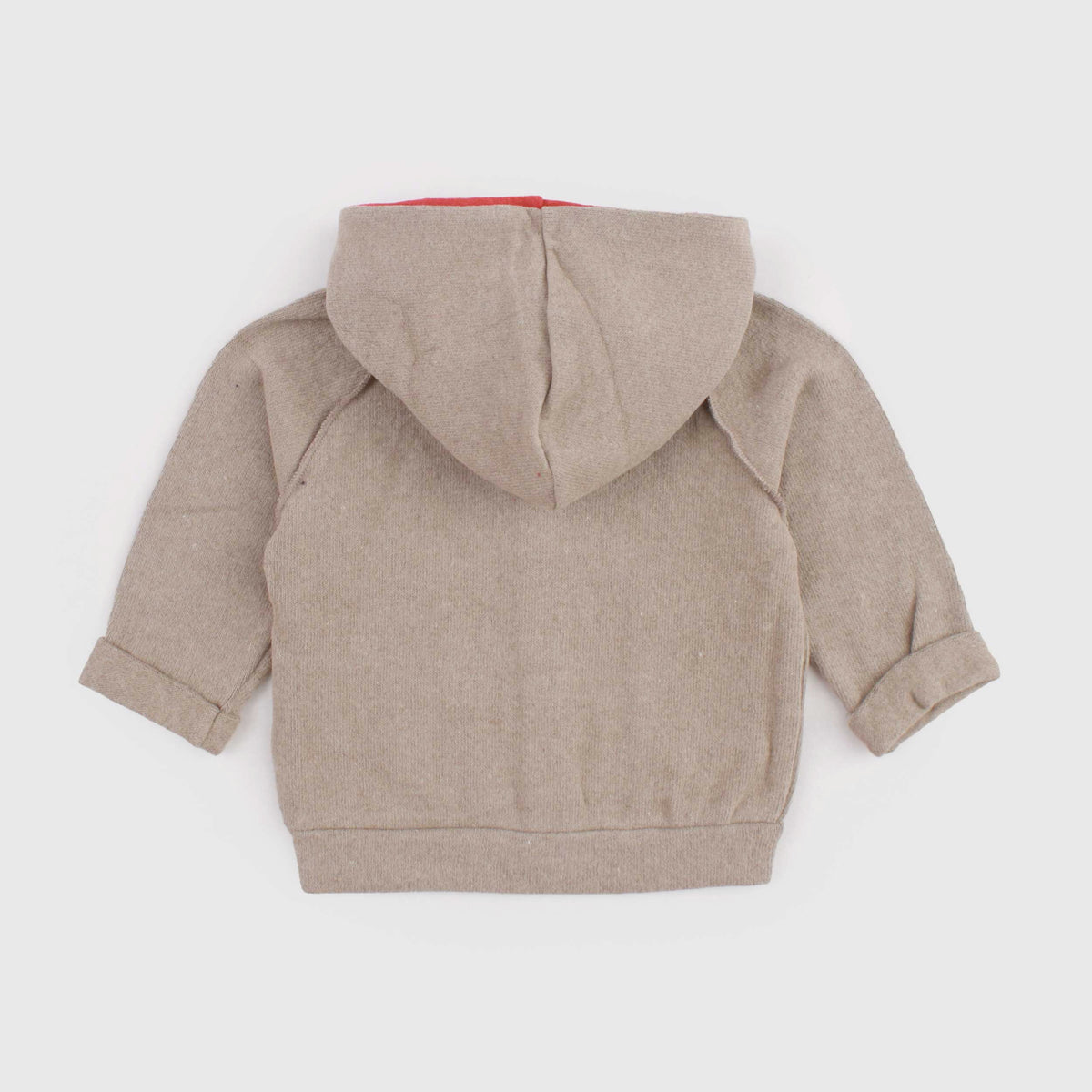 Red Lined Turtle Cardigan for Newborn by ONE MORE IN THE FAMILY