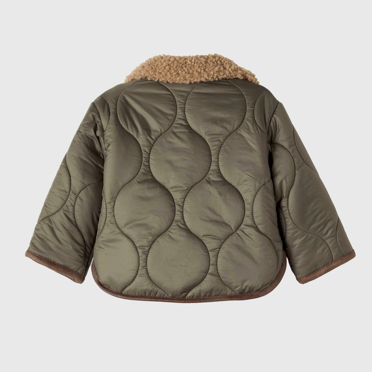 Green Quilted Baby Jacket by ONE MORE IN THE FAMILY