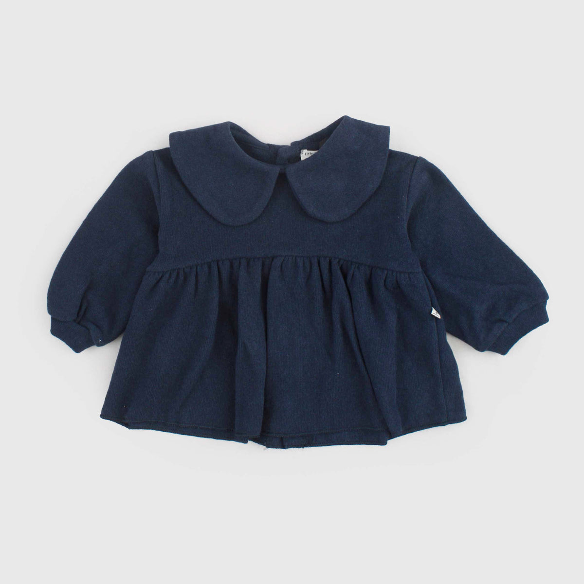 Blue Skid Neck Sweater for Newborn by ONE MORE IN THE FAMILY