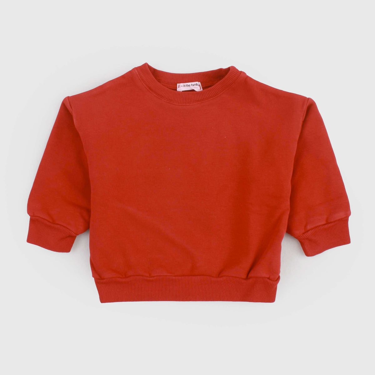 Red Sweatshirt at the Coast for Newborns by ONE MORE IN THE FAMILY