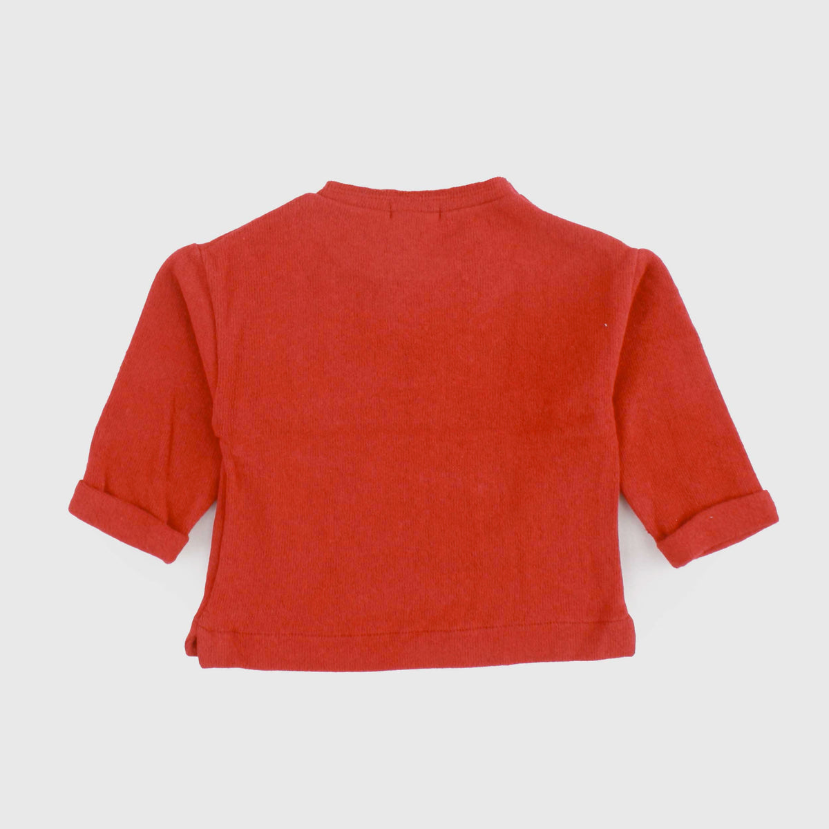 Red Cotton T-Shirt for Baby by ONE MORE IN THE FAMILY