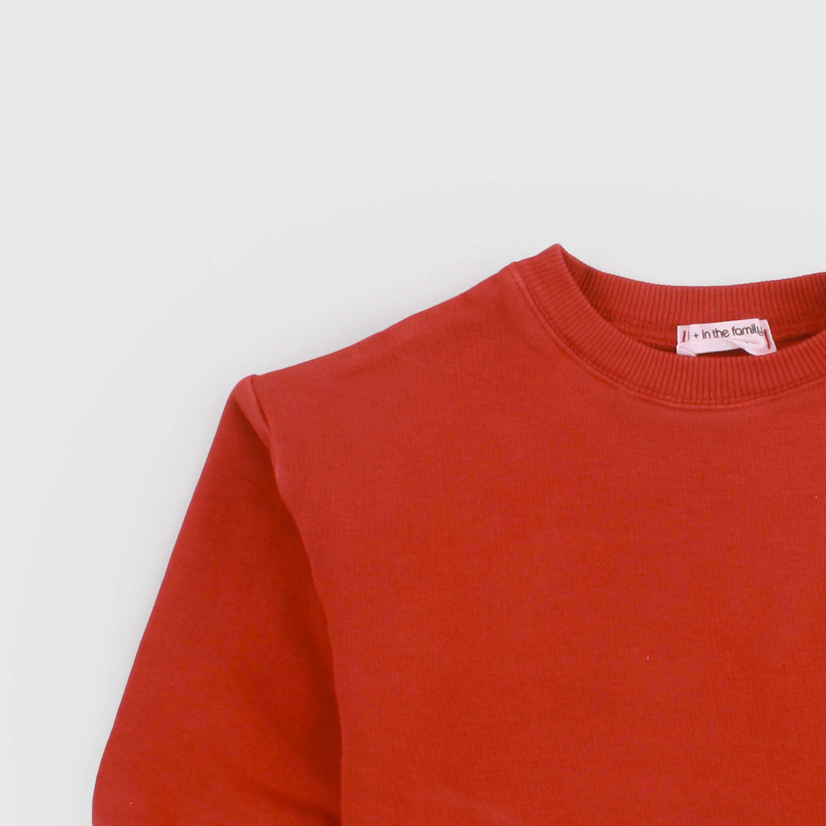 Red Sweatshirt at the Coast for Newborns by ONE MORE IN THE FAMILY
